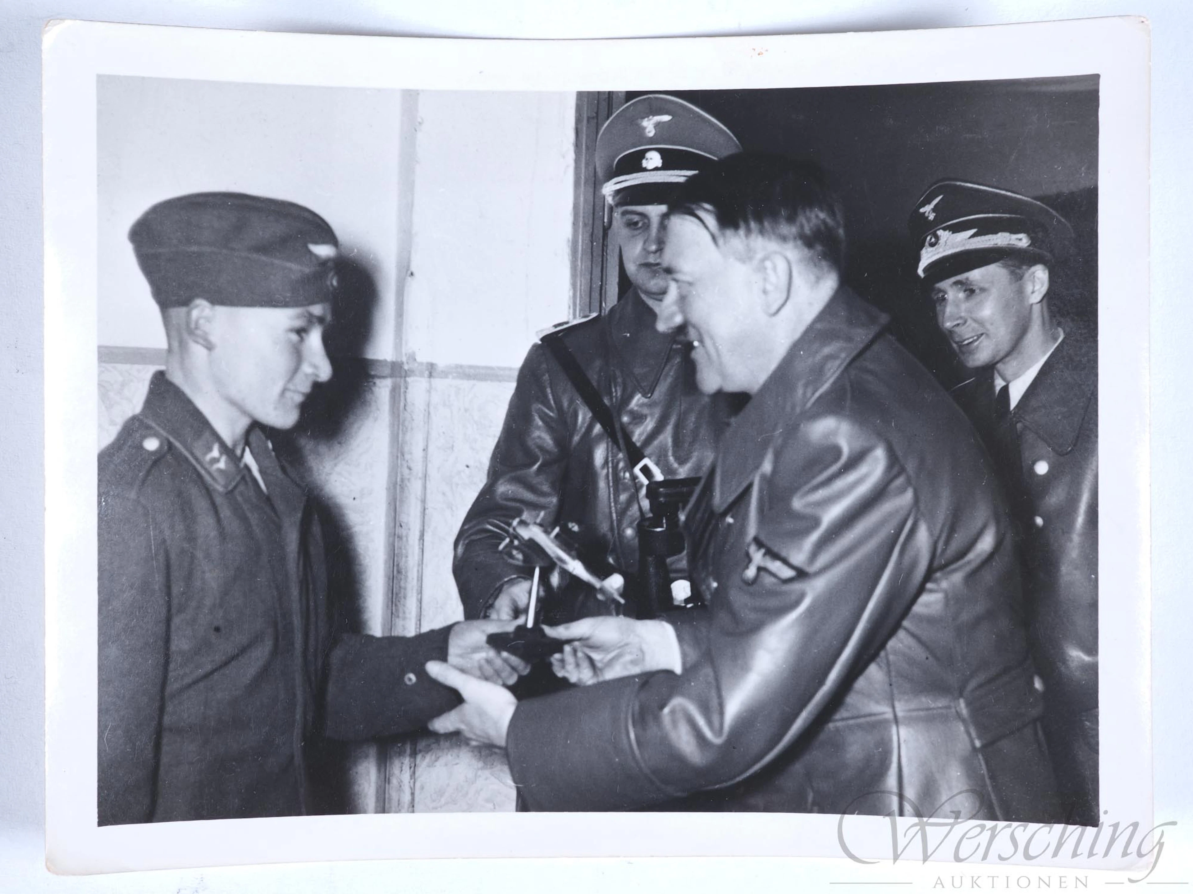 Los 2150: Adolf Hitler original Foto Jagdgeschwader 52 Weihnachten