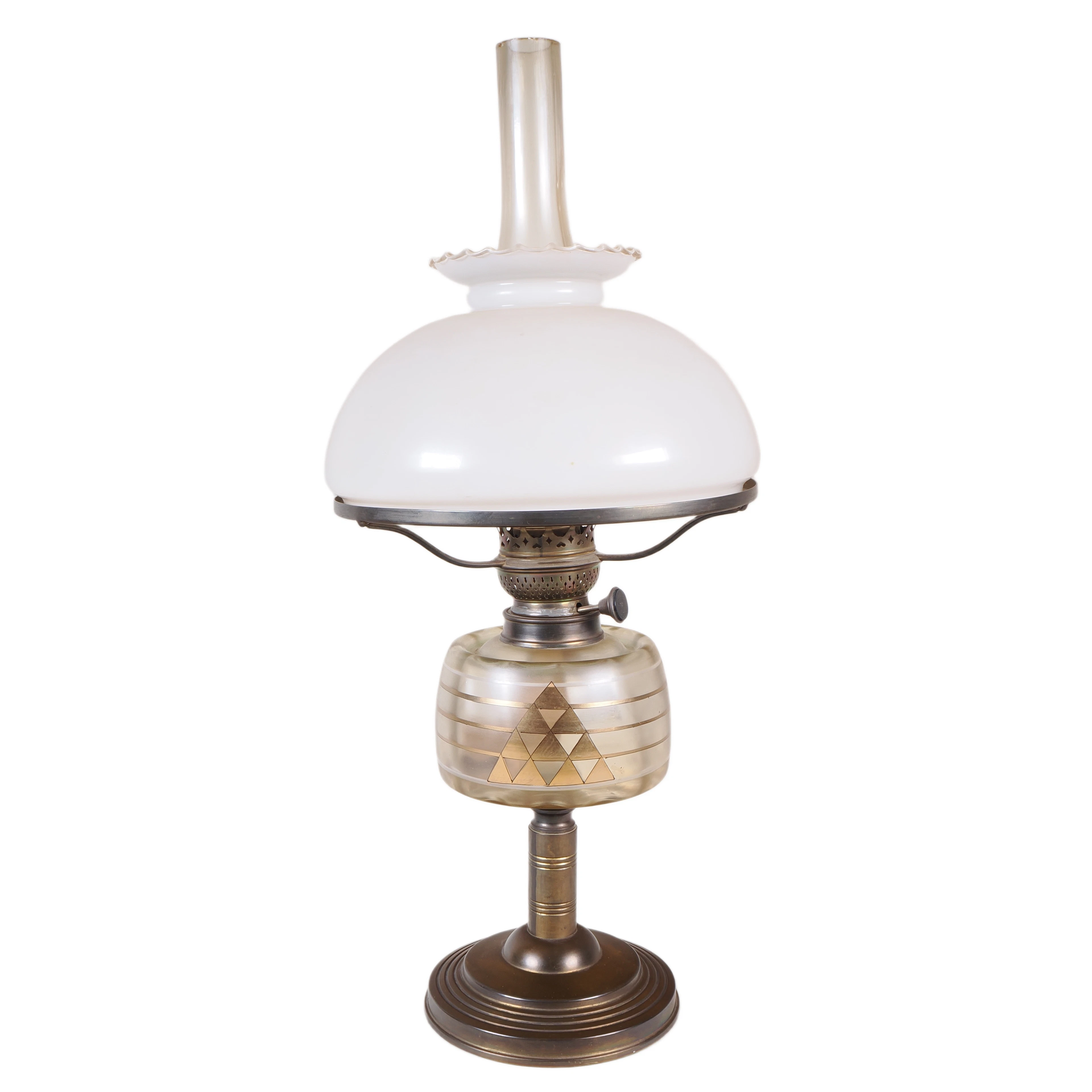 Los 1661: Jugendstil Petroleumlampe um 1900, Wild & Wessel Berlin