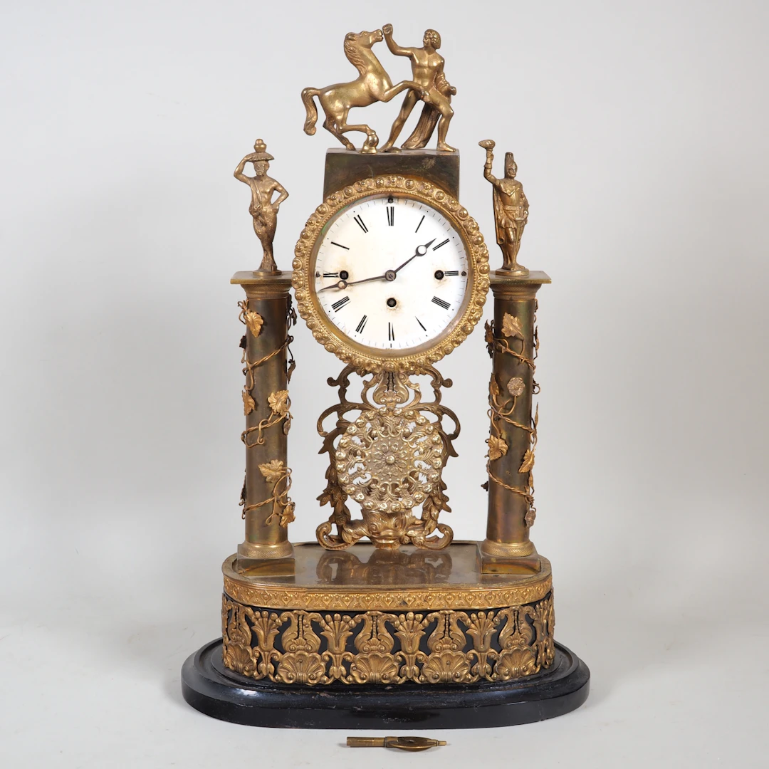 Los 545: Wiener Hochzeitsuhr um 1850