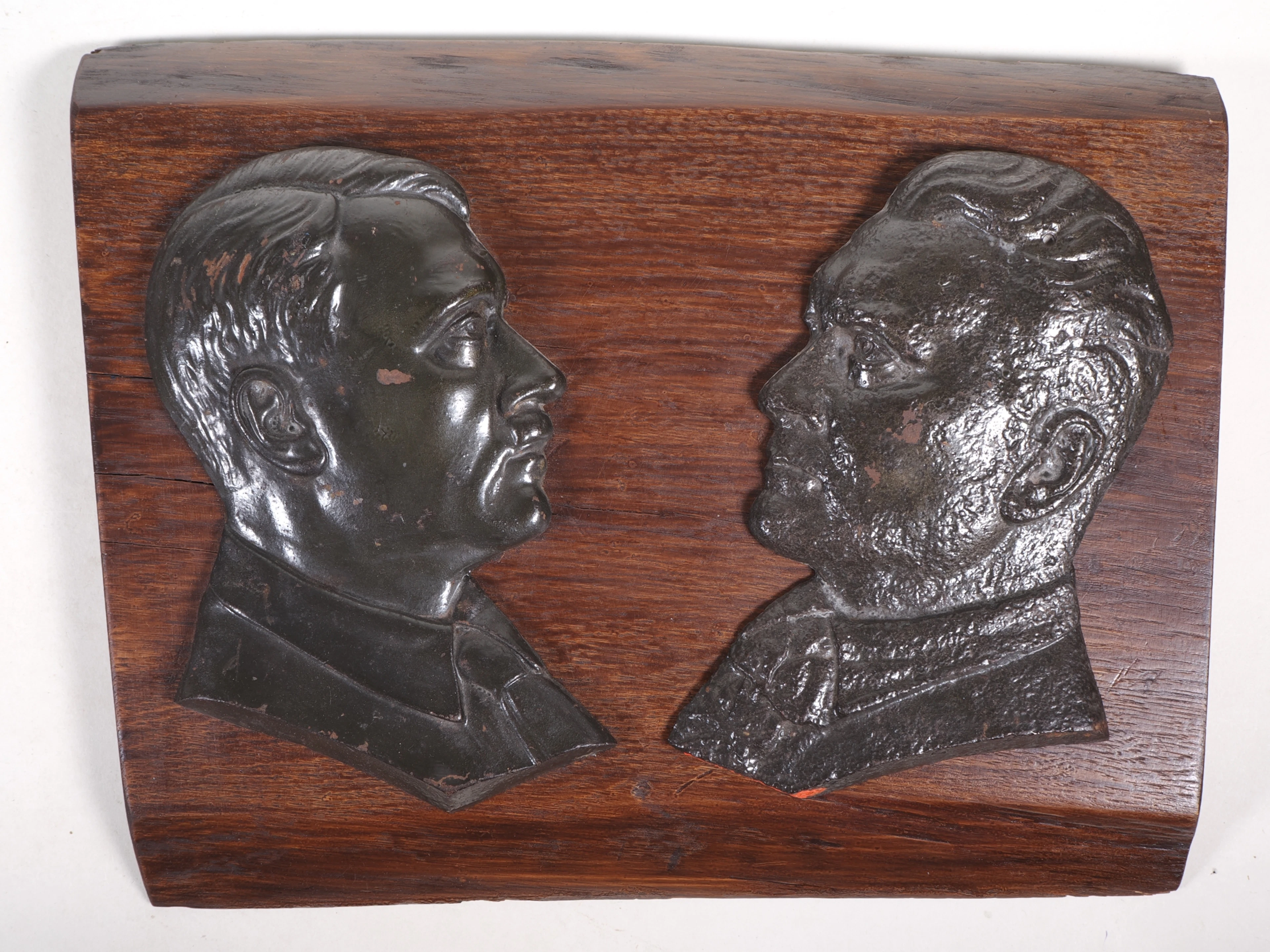 Los 2325: Porträt Relief Adolf Hitler und Hermann Göring 3.Reich