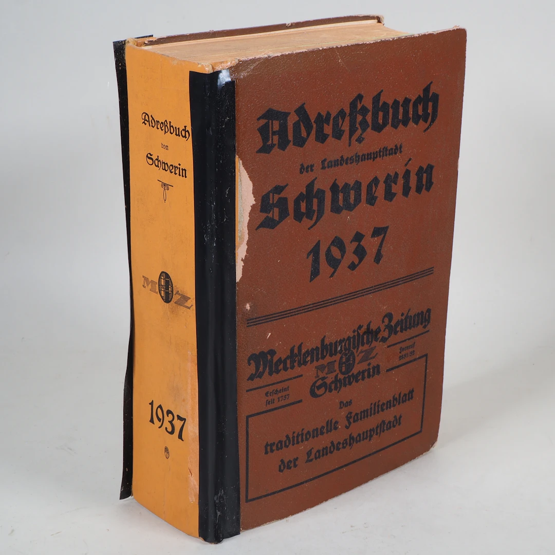 Los 2373: Adressbuch der Landeshauptstadt Schwerin 1937