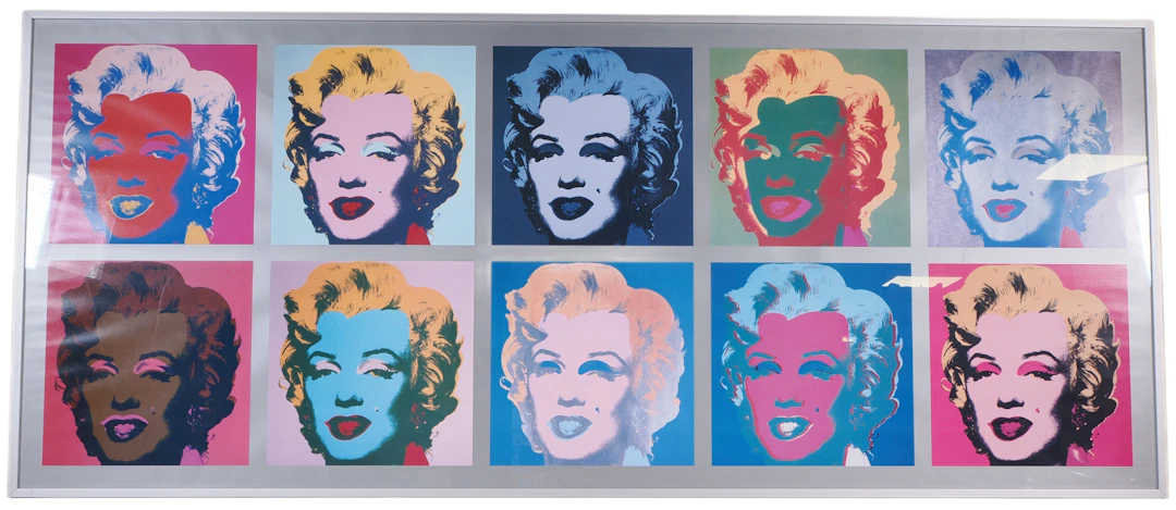 Los 289: Mehrfarbige Marylin Monroe Popup Druckgrafik nach Andy Warhol
