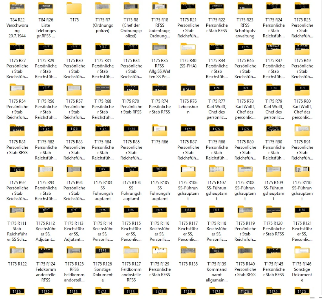 Los 2416: USB Festplatte mit Studienmaterial Akten Reichsführer SS