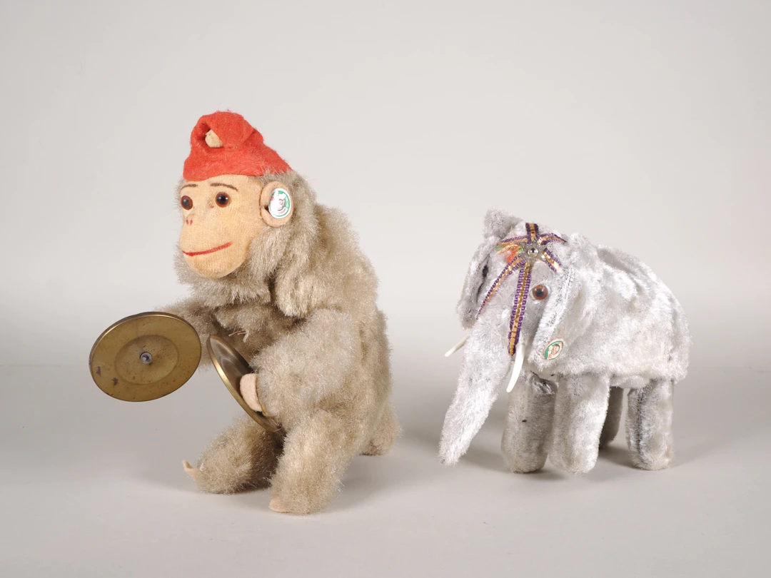 Los 1685: Max Karl Aufziehaffe und Elefant, 1950-60