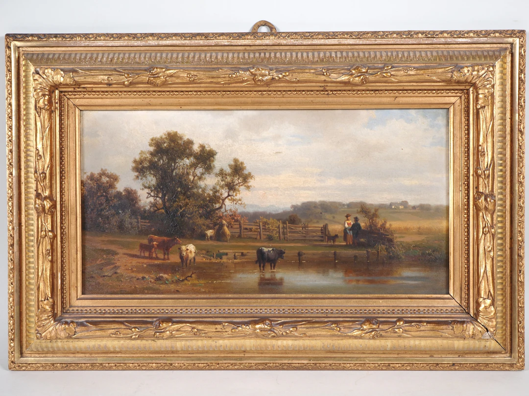 Los 79: Arnold Meermann (1829 - 1908, Schlesien) - Partie bei Staudach, 1876