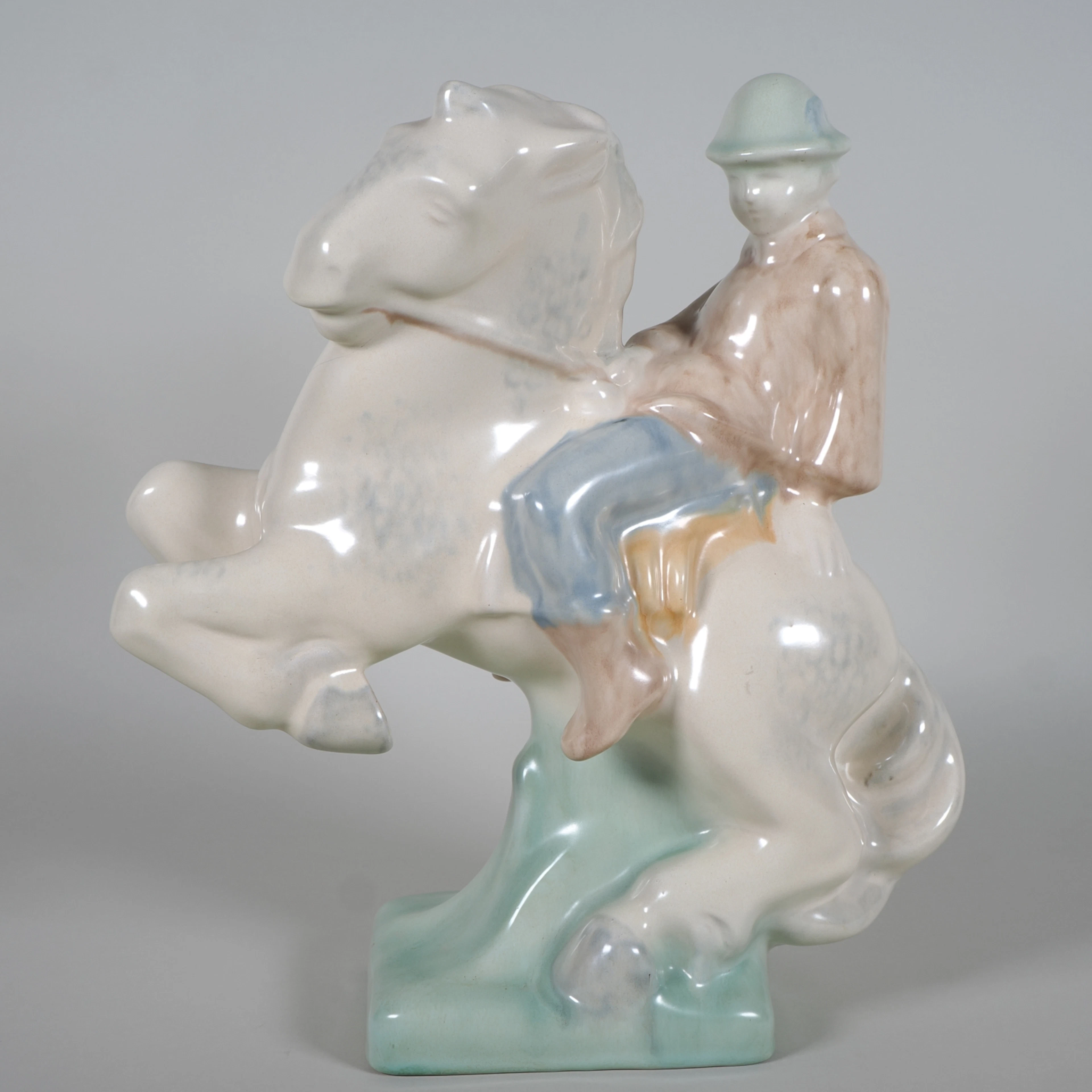 Los 413: Kalscheuer & Cie, Frechen - Reiter zu Pferd, 1920er