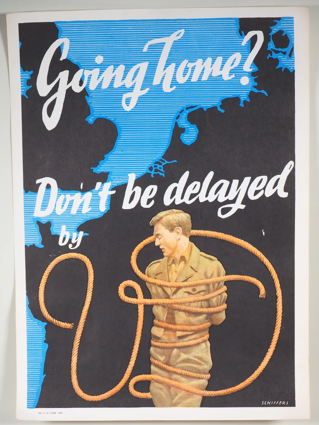 Los 2399: Kriegsplakat VD Geschlechtskrankheiten "Going home ?" von