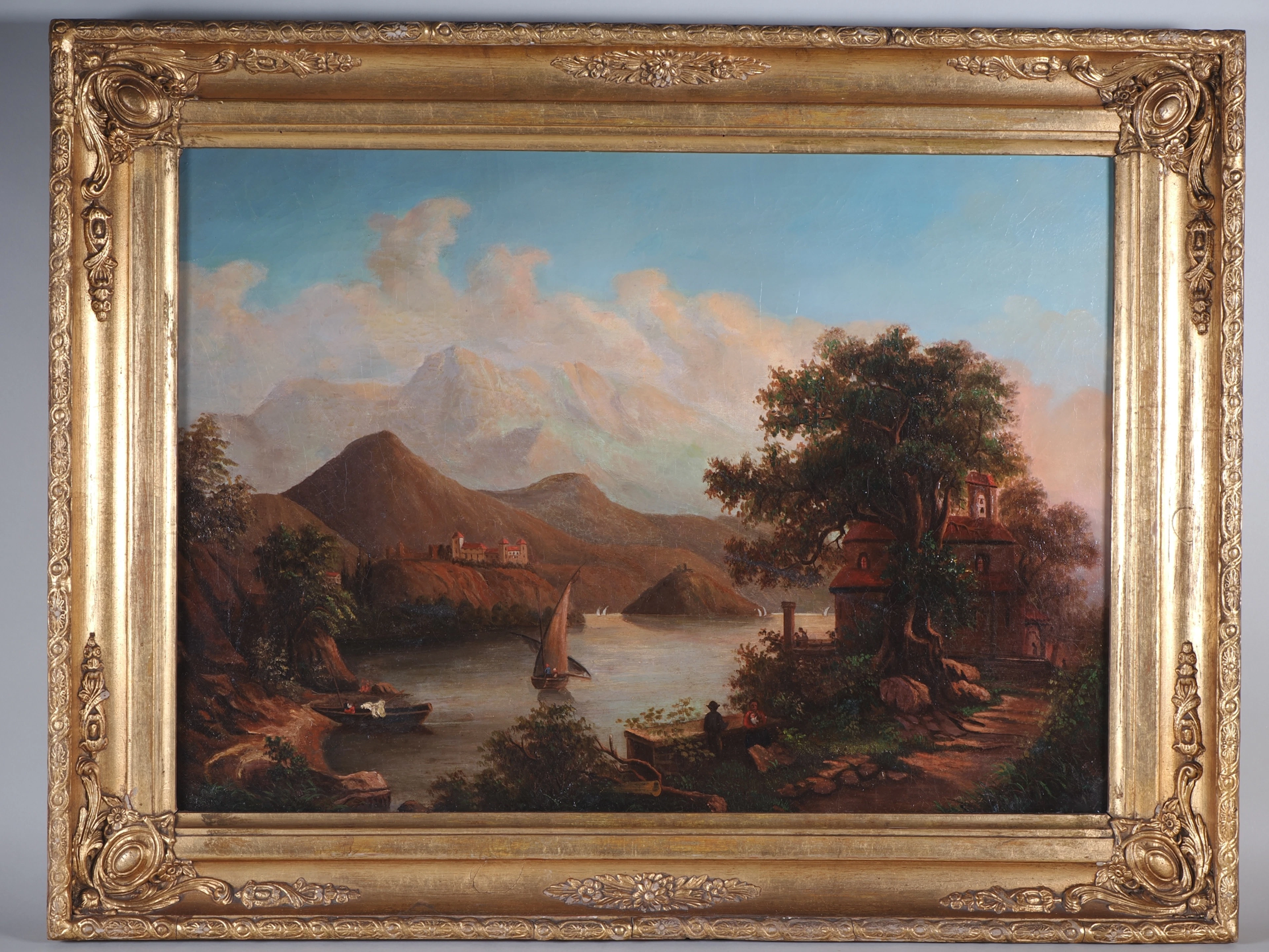 Los 75: Landschaft am See , um 1800