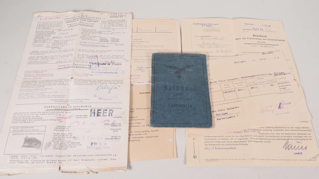 Los 2135: Soldbuch der Luftwaffe 1945 Fallschirmarmee u.-Grenadiere