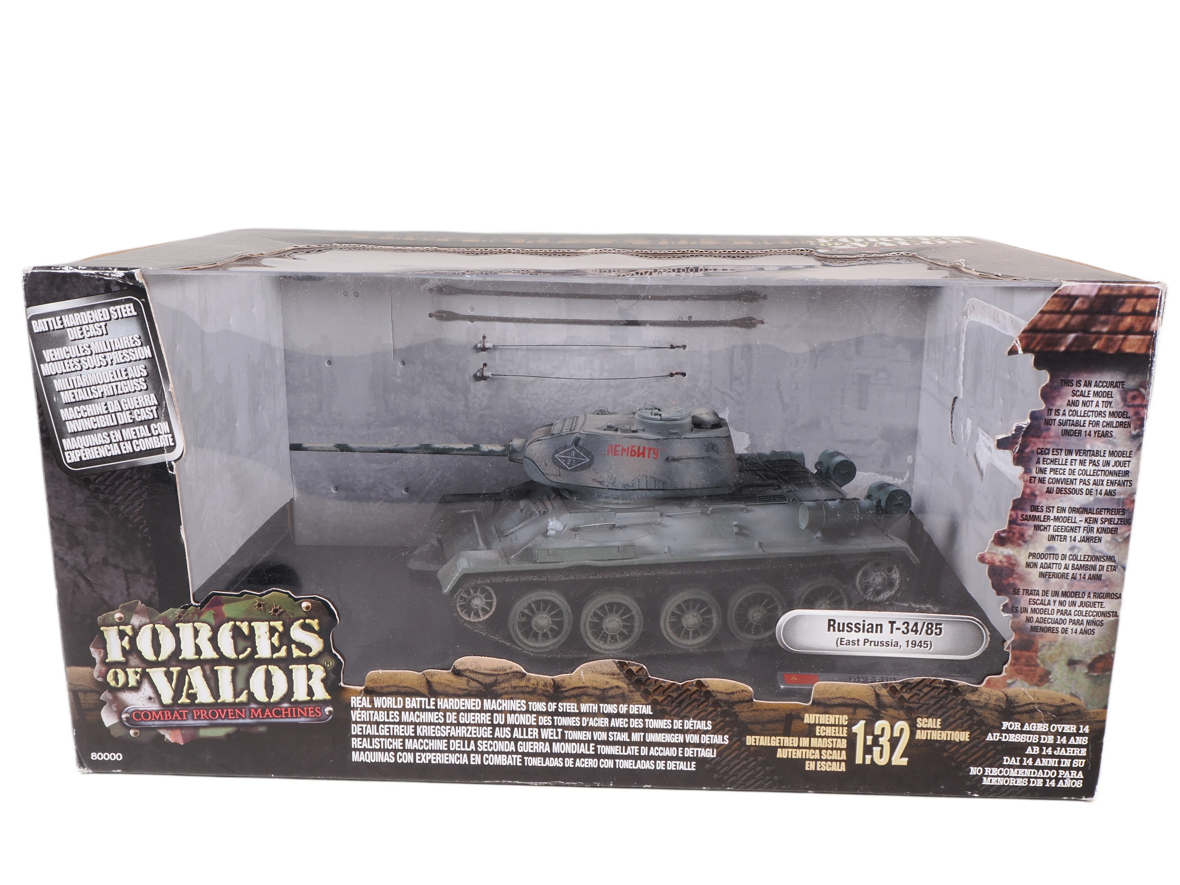 Los 2553: Unimax Forces of Valor Russian T-34/85 Panzermodell im Maßstab