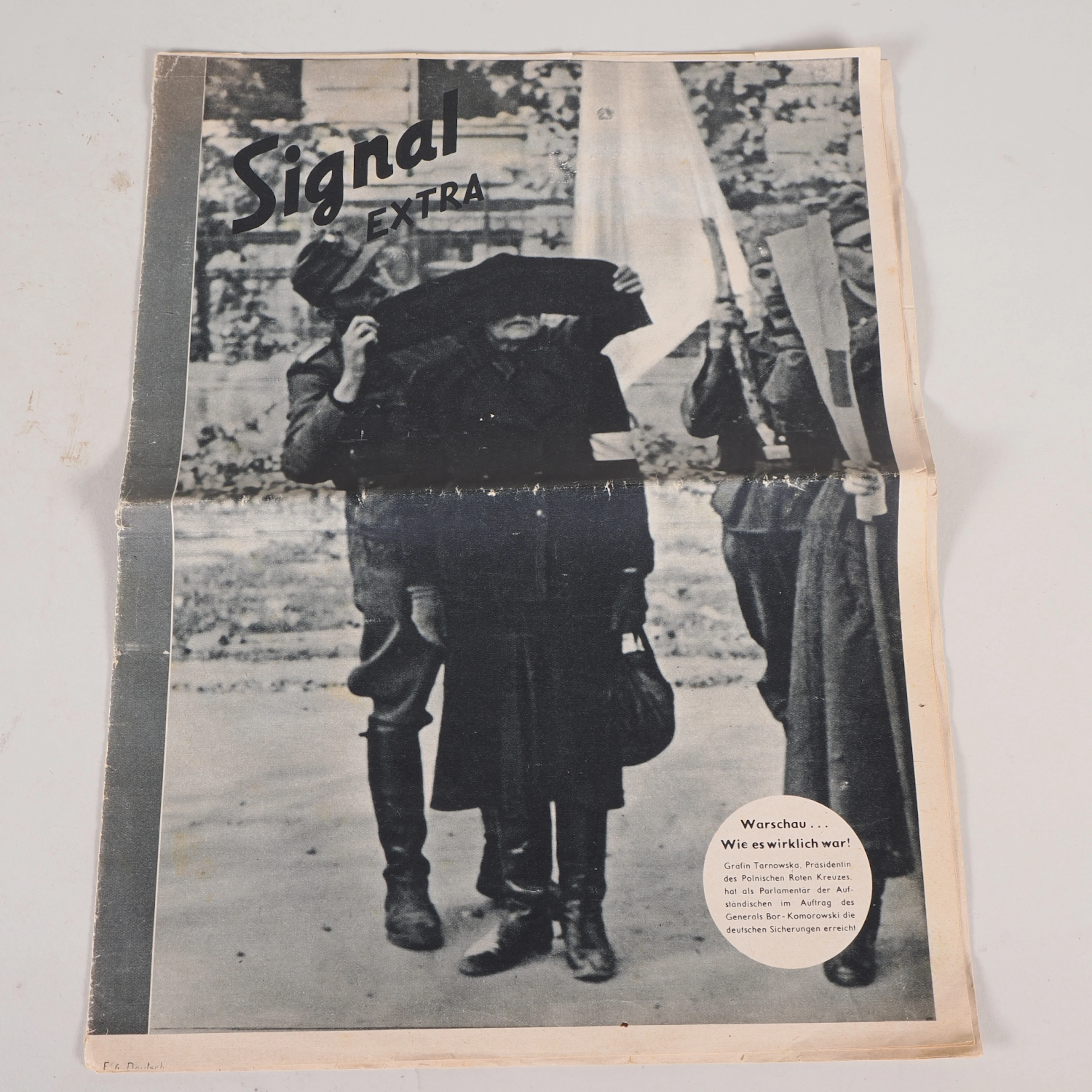 Los 2358: Original Zeitung SIGNAL Warschauer Aufstand 1944 SS Kriegsberichter