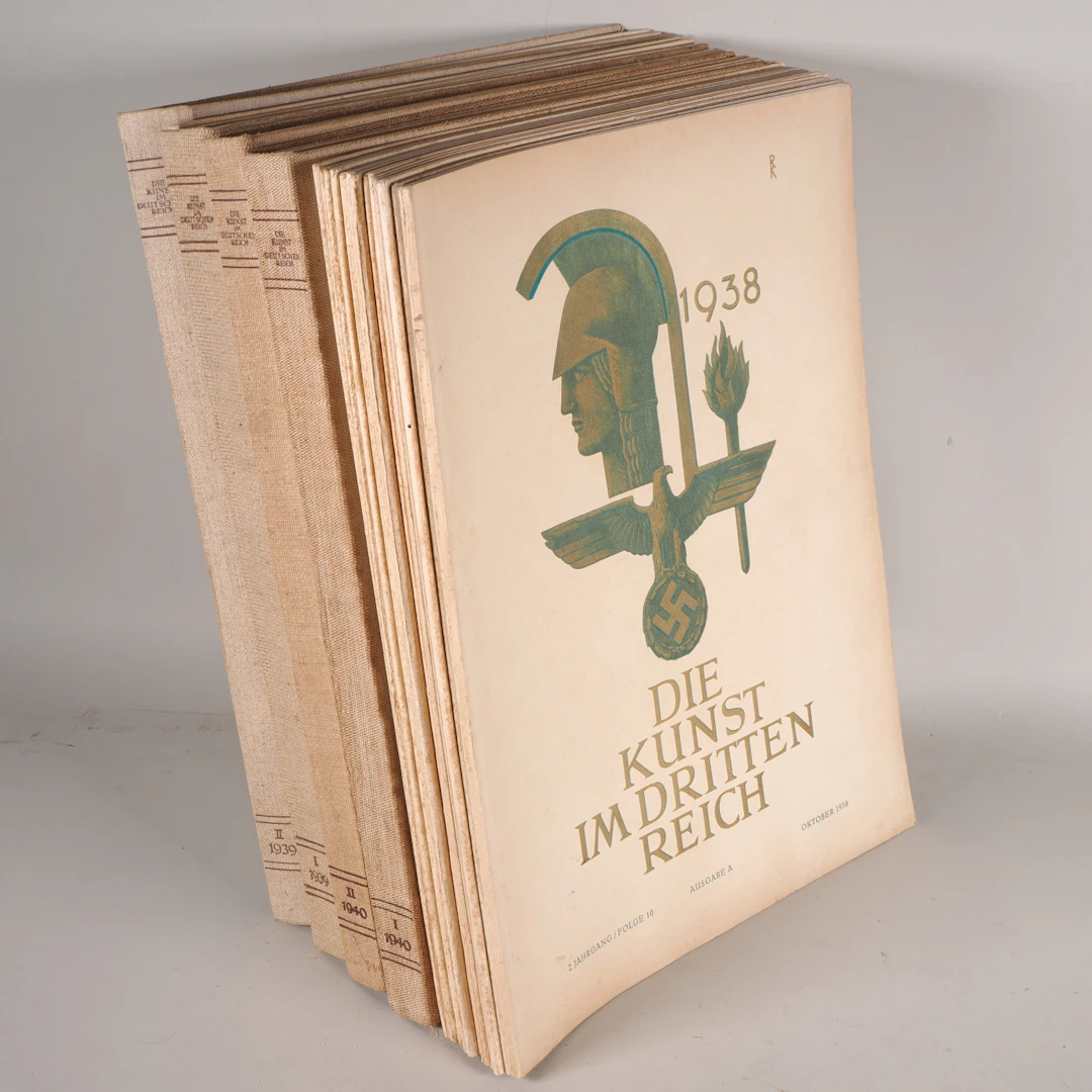 Los 2391: Konvolut Hefte "Die Kunst im Deutschen Reich" 1938 - 1942