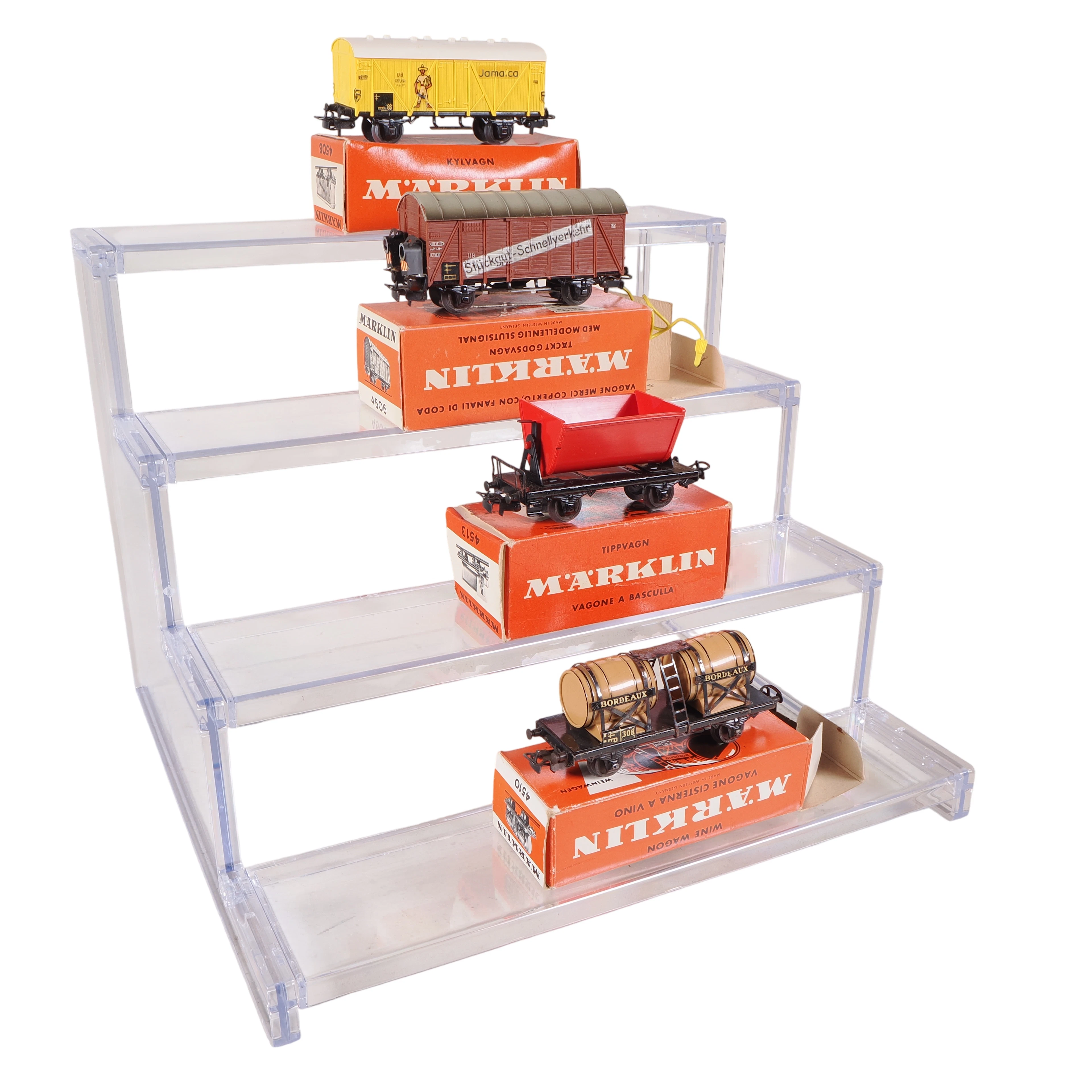 Los 1828: 5x Märklin H0 Güterwagen, 4508, 4506, 4513, 4911, 4510 in OVP