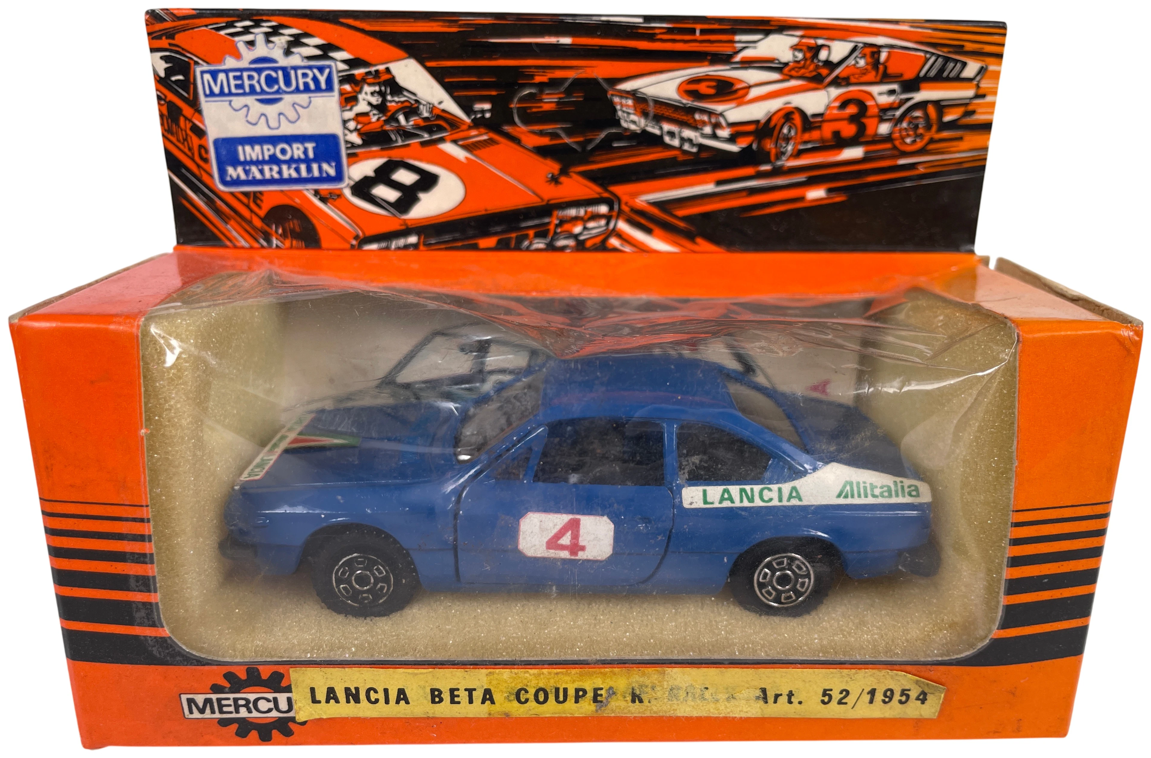 Los 1992: Mercury Lancia Beta Coupe K. Rally Alitalia Modellauto in