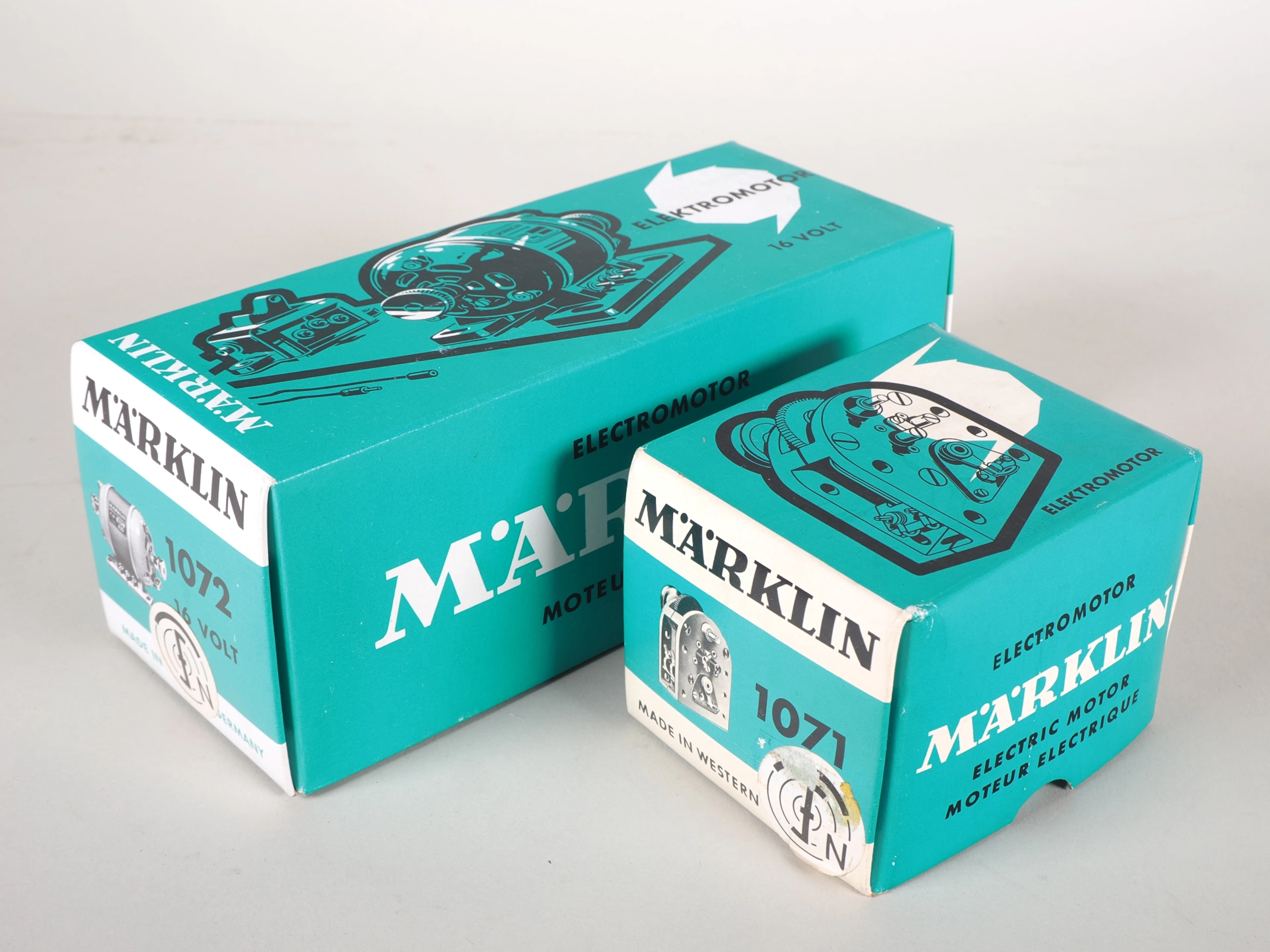 Los 1692: Märklin Elektromotor 1071 & 1072, neuwertig in OVP