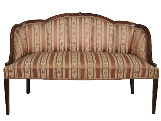 Los 1019: Kleines Zweisitzer Sofa um 1870
