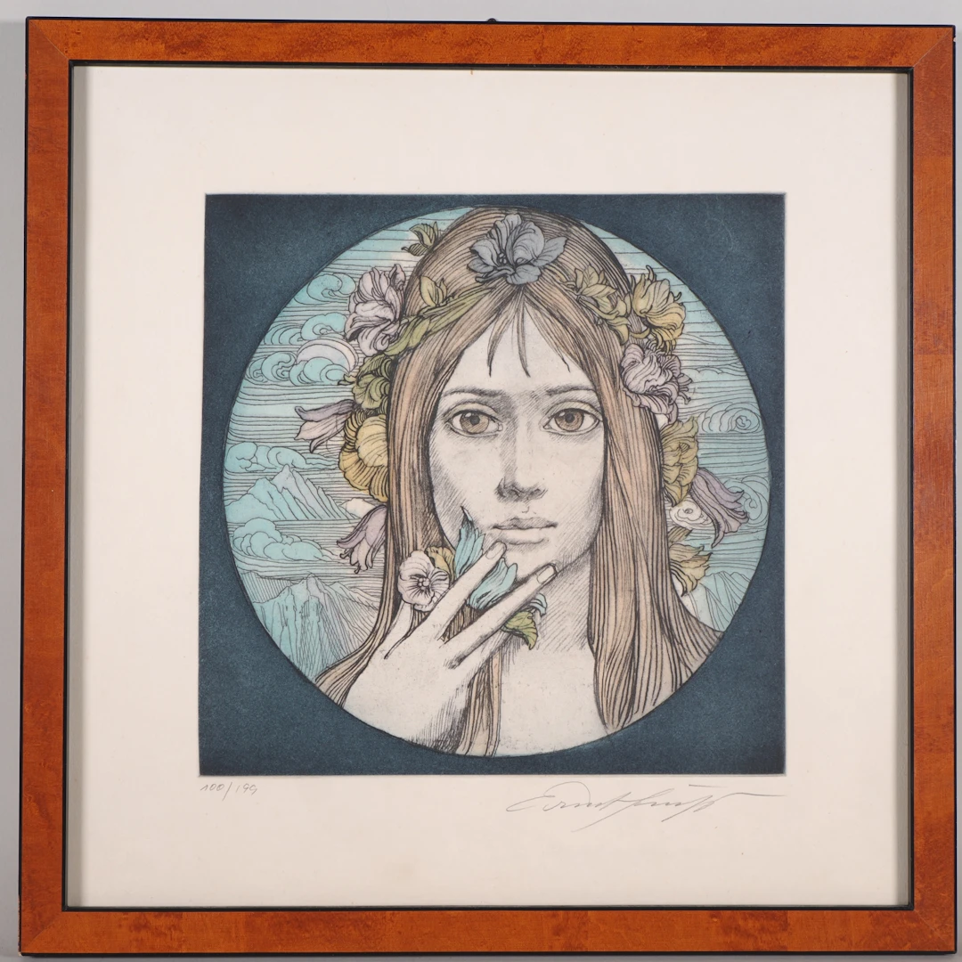 Los 231: Ernst Fuchs (1930 - 2015, Wien) - Blumenmädchen "Flora"