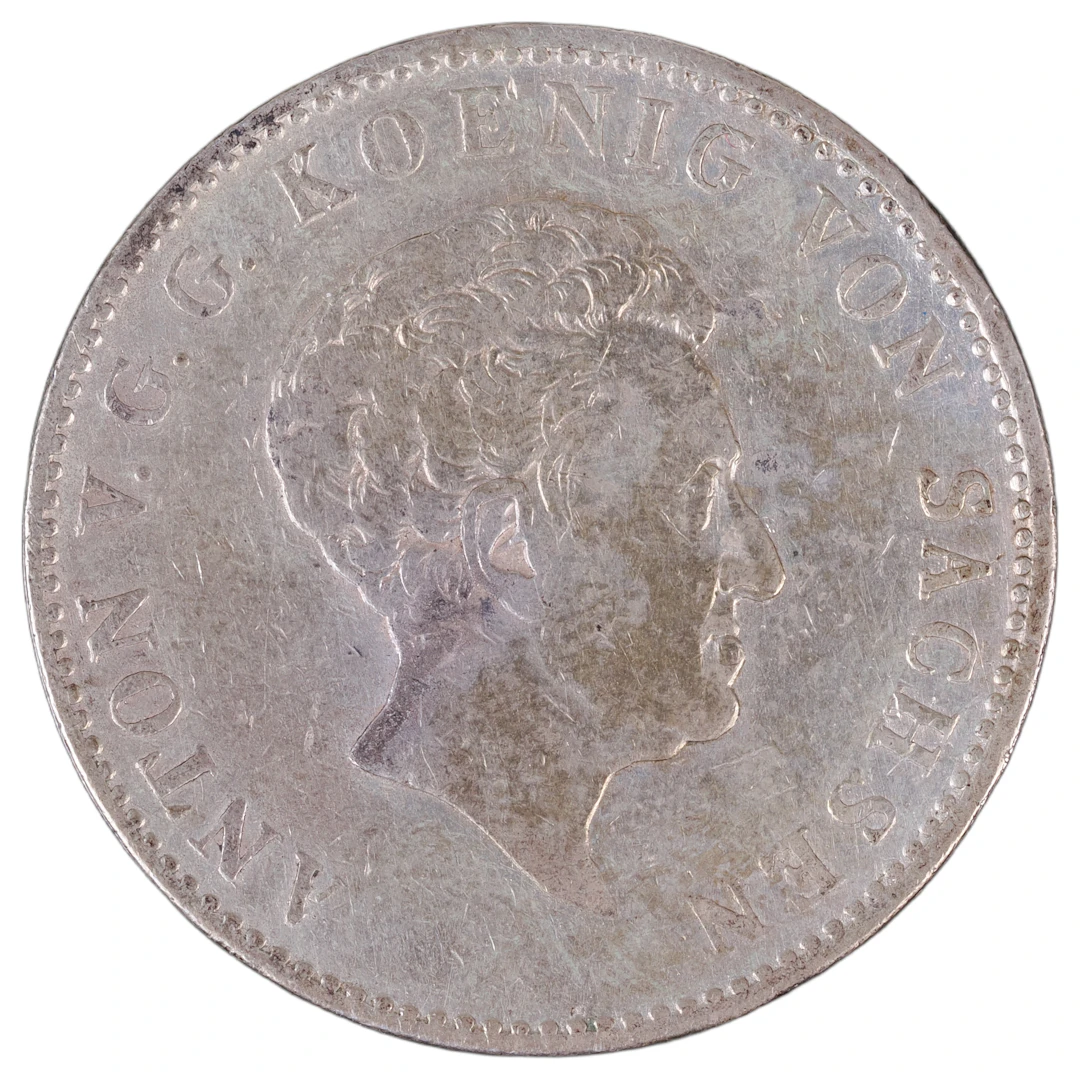 Los 1441: Sachsen Konventionstaler König Anton 1832 S Münze