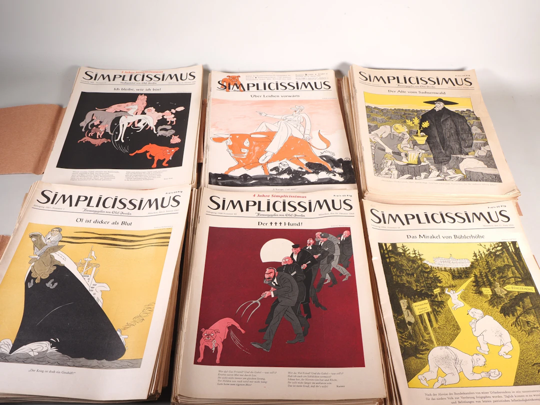 Los 1238: Großes Konvolut "SIMPLICISSIMUS", 218 Stück, 1950/60er