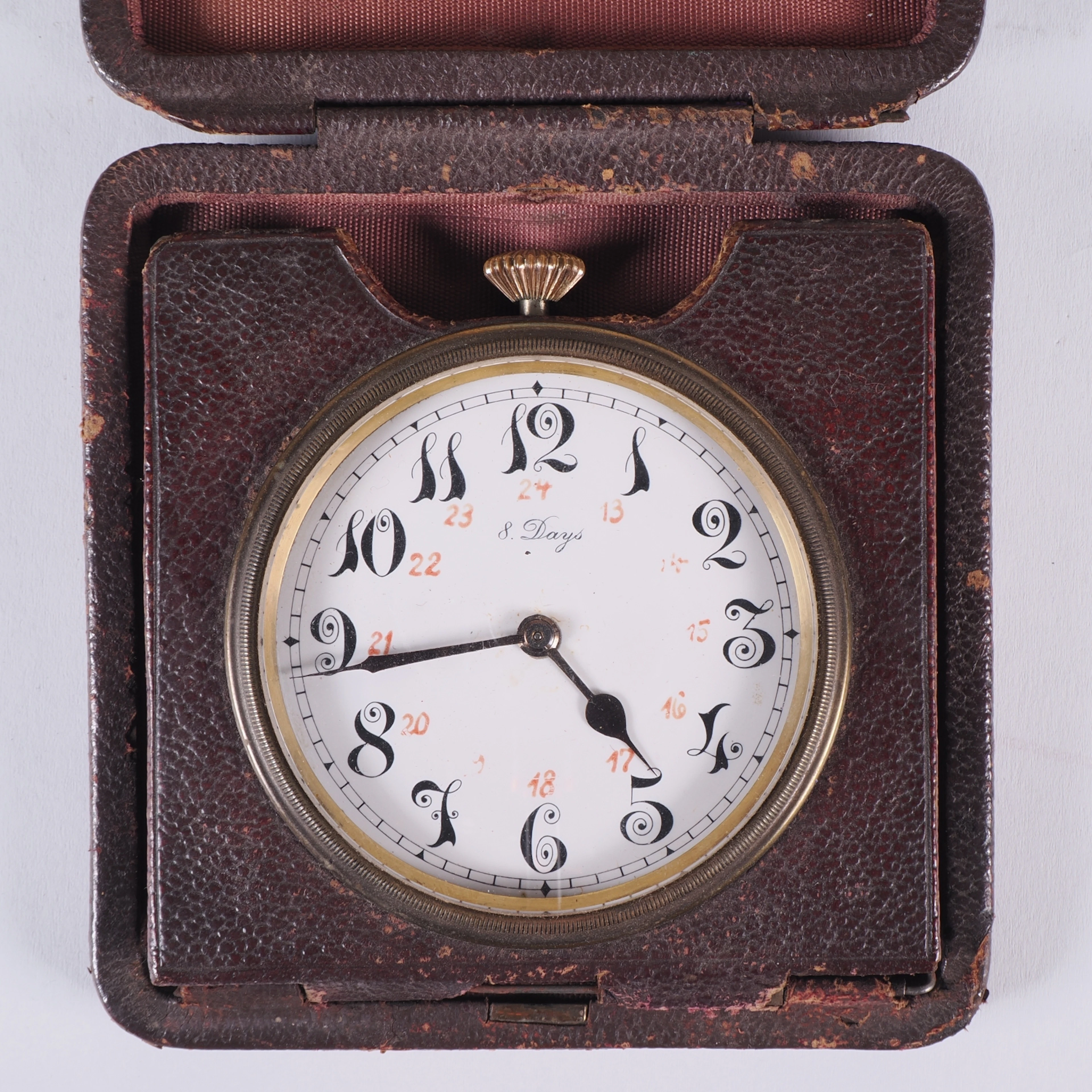 Los 555: Seltene Reise Uhr um 1900