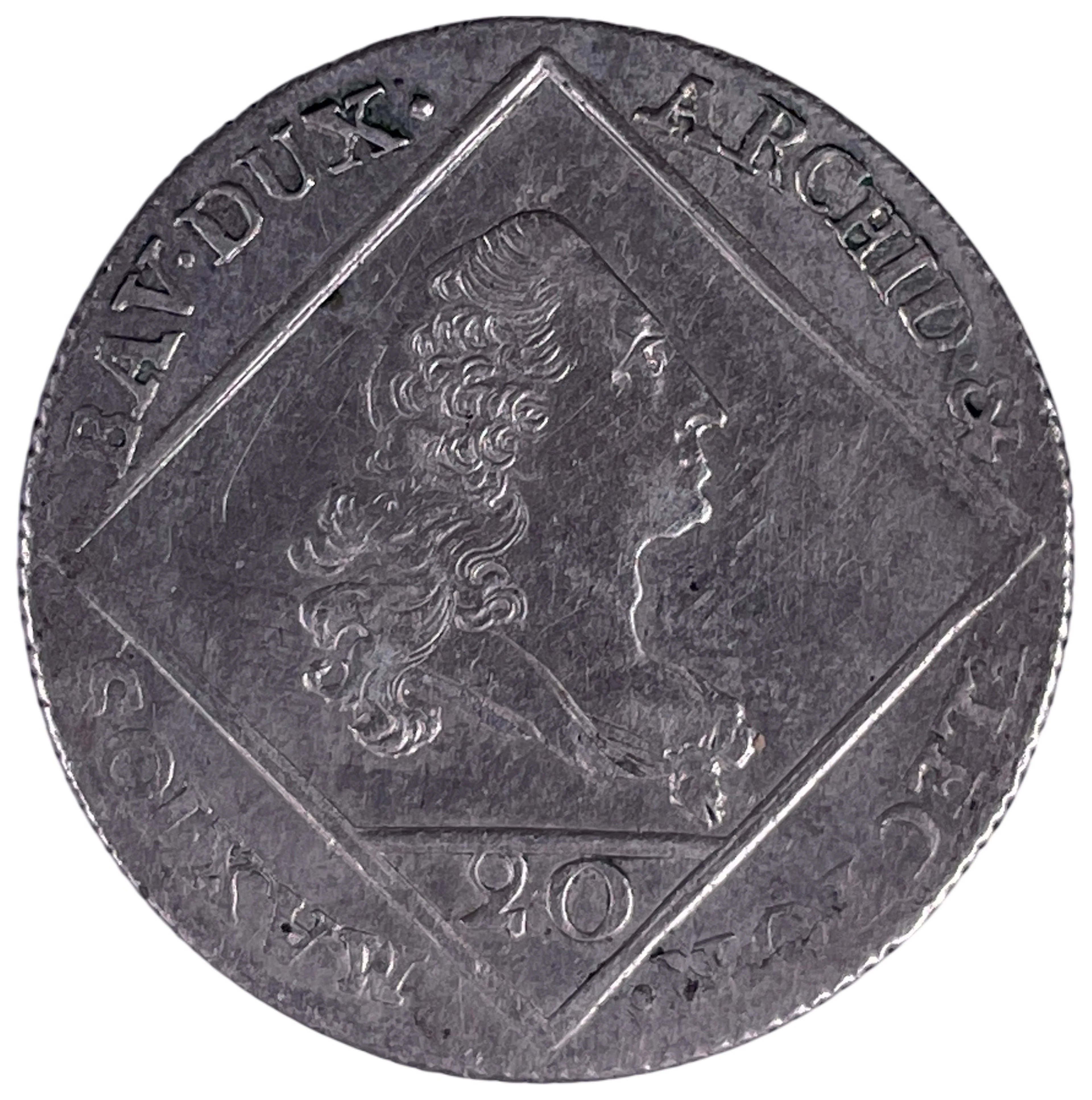 Los 1418: Bayern 20 Kreuzer Silbermünze Maximilian III. Joseph 1772