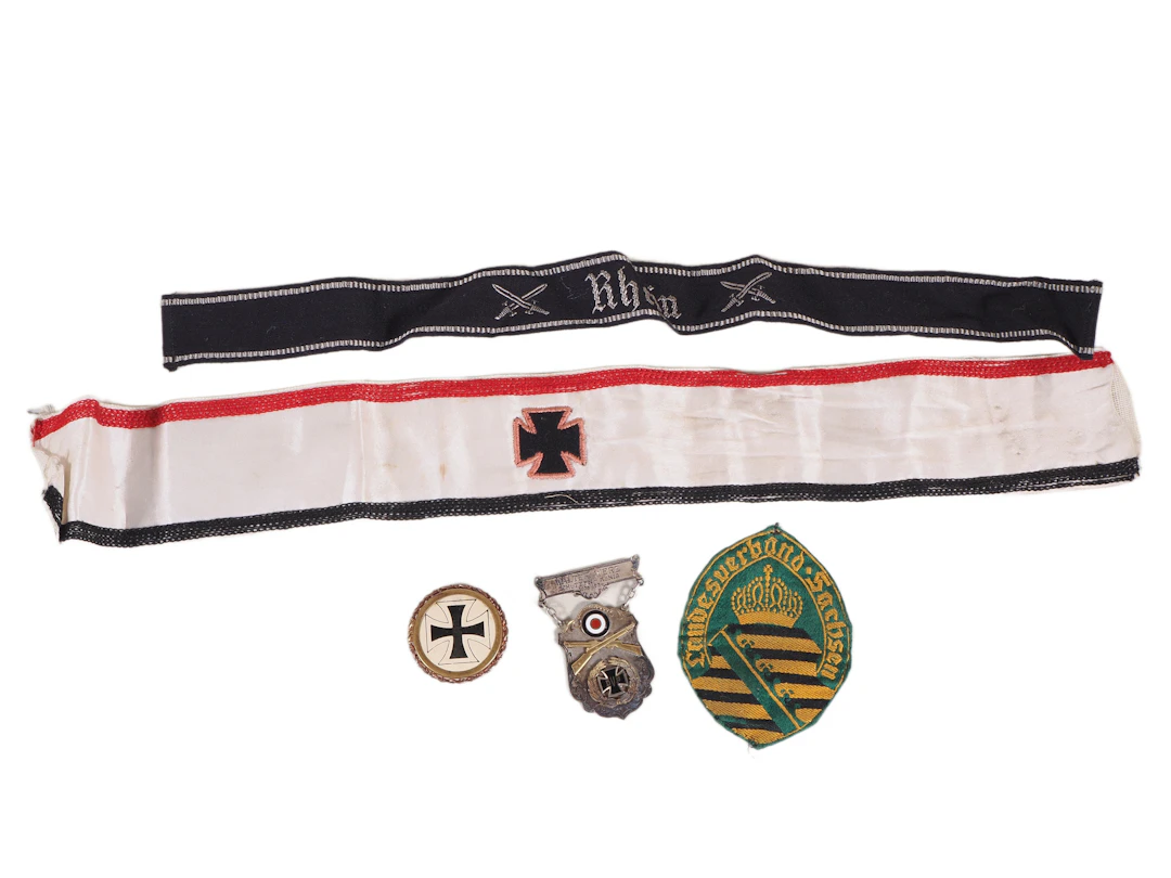 Los 2534: Konvolut Stahlhelmbund Sachsen und Reichskriegerbund Memorabilia