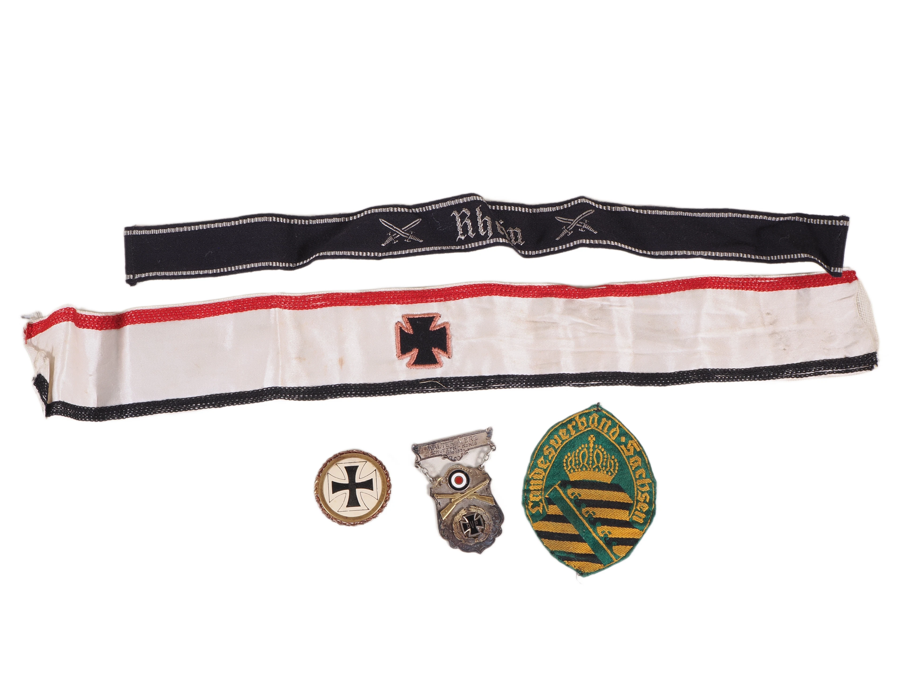 Los 2534: Konvolut Stahlhelmbund Sachsen und Reichskriegerbund Memorabilia