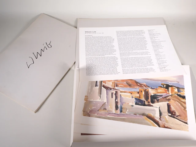 Los 229: 2x Wilhelm Luib Künstlermappen mit je 10 Druckgrafiken