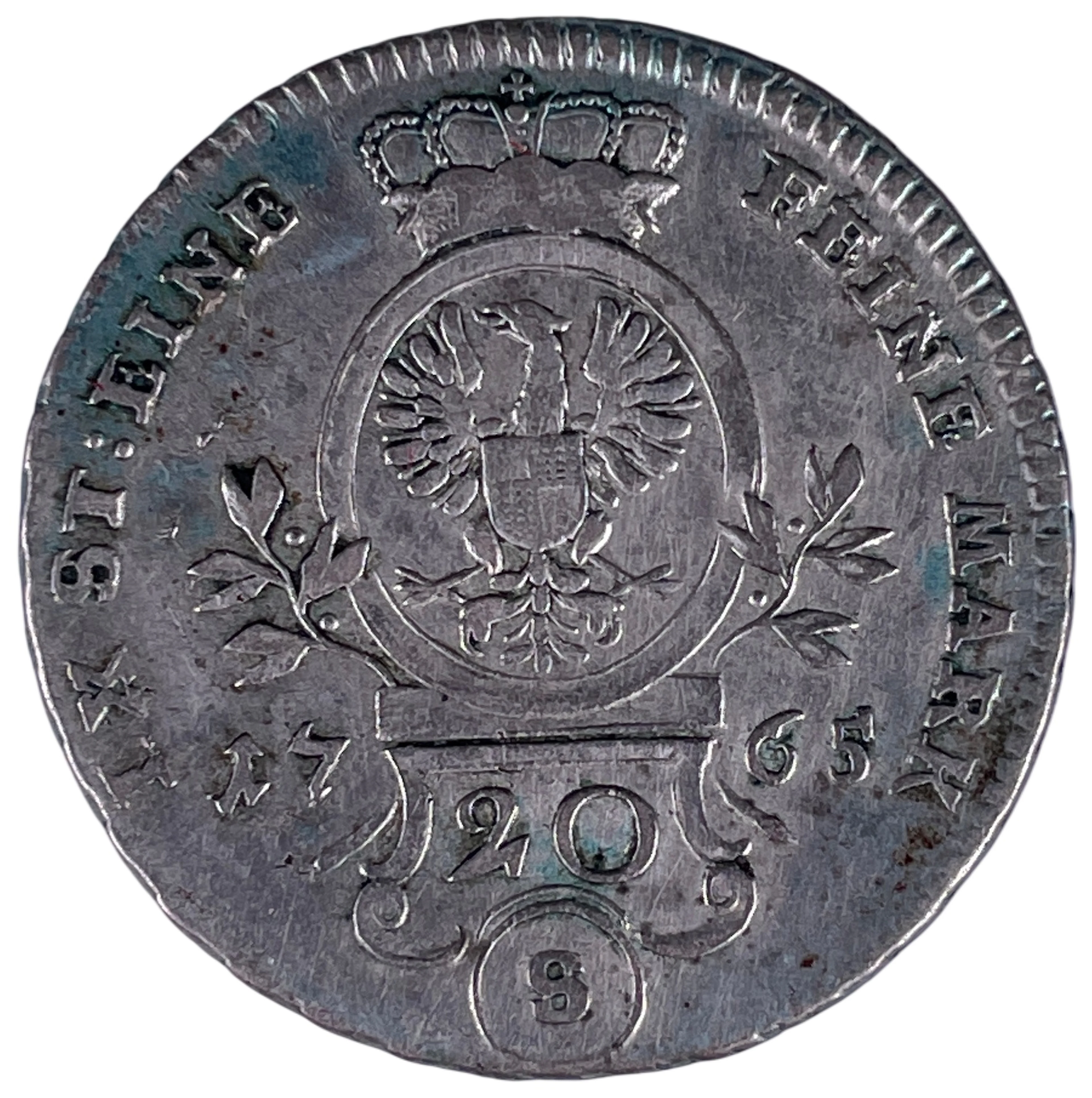 Los 1422: Brandenburg-Ansbach 20 Kreuzer Silbermünze 1765 Alexander