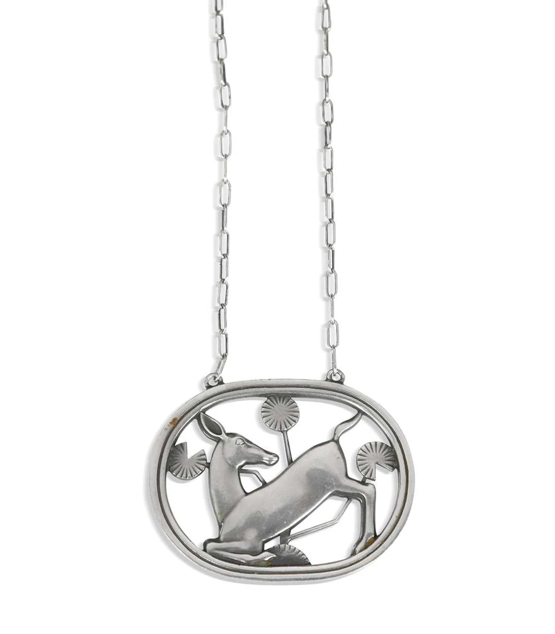 Arno Malinowski for Georg Jensen, a 'Deer' pendant necklace, no. 95