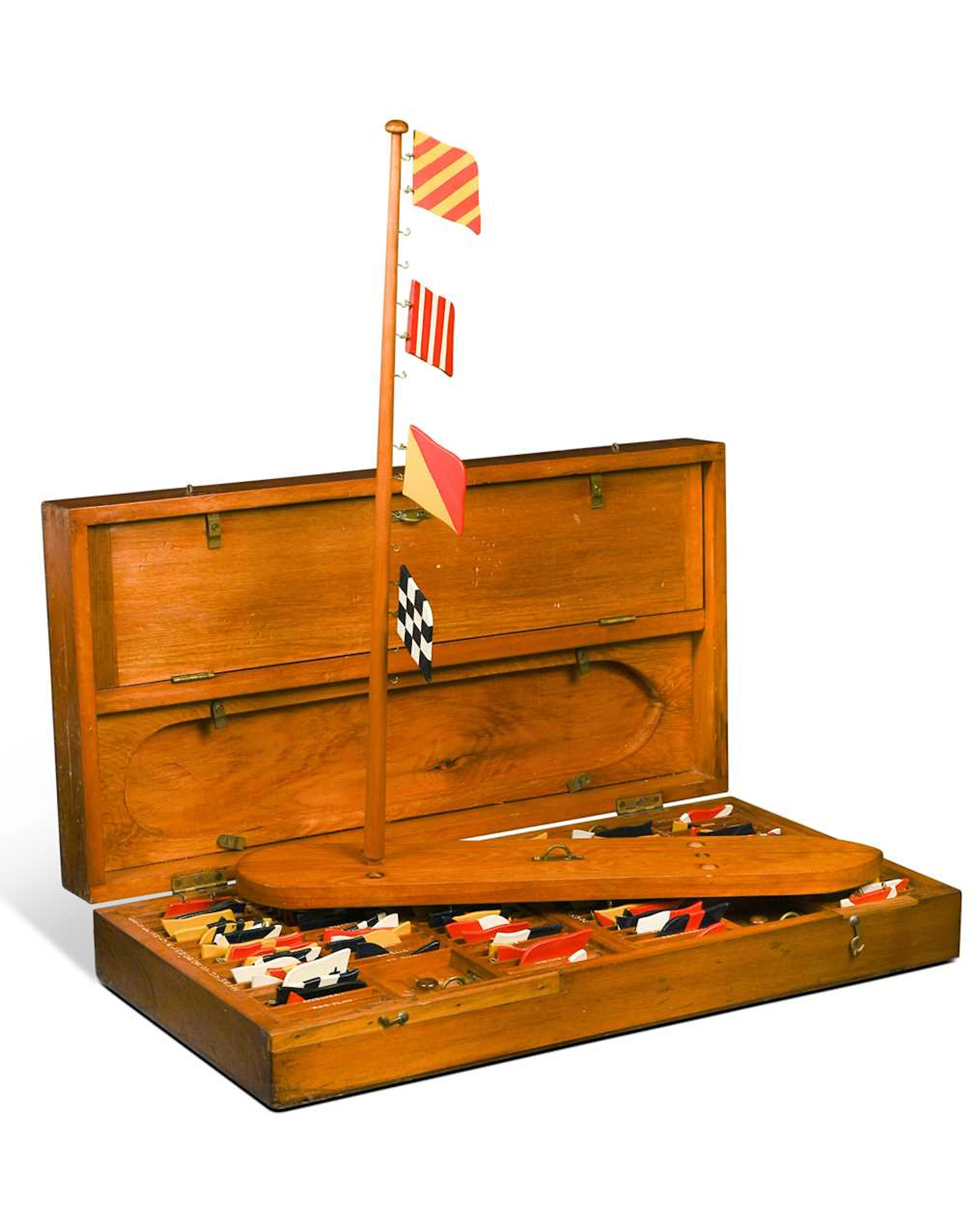 A Tufnell naval flag training kit, early 20th century