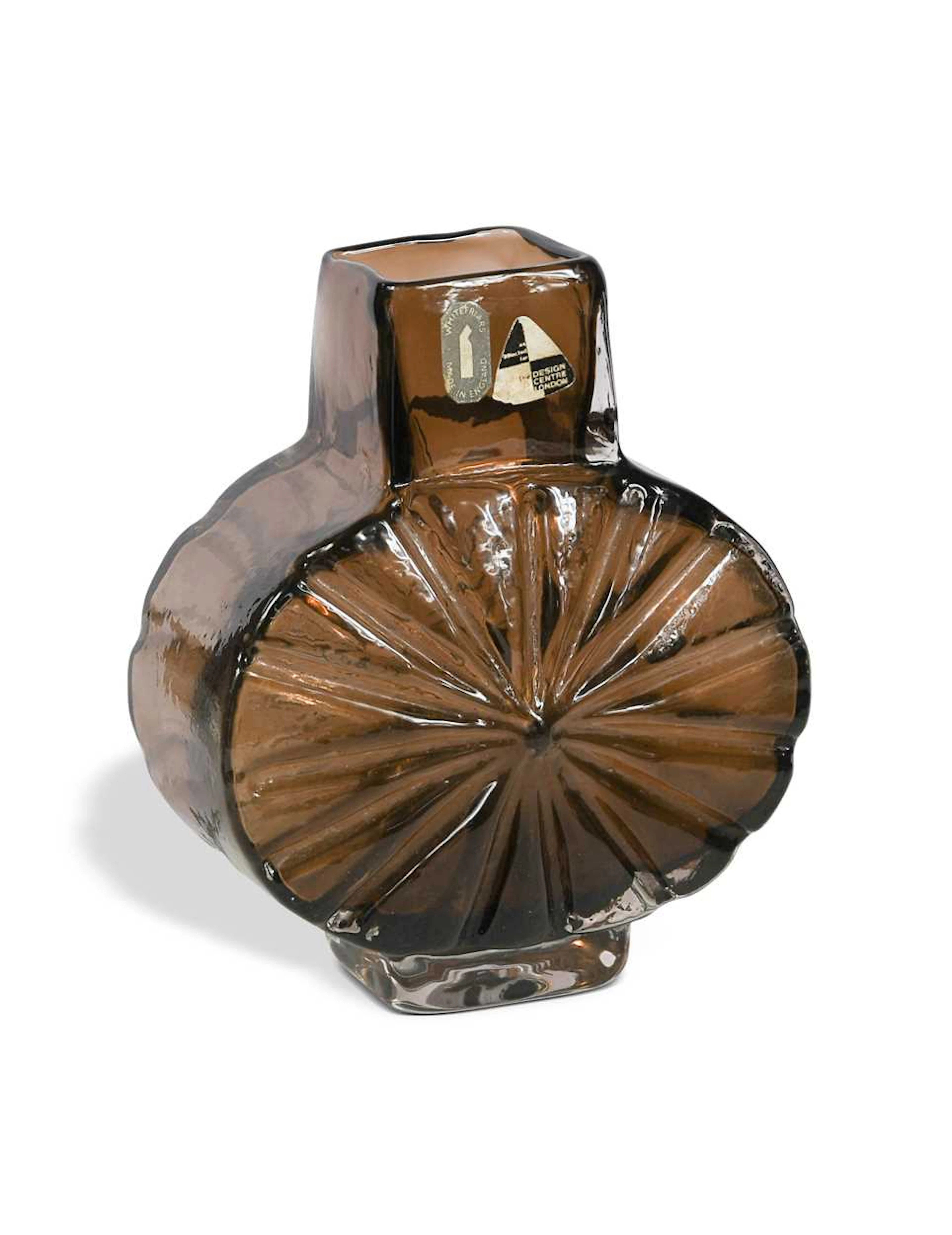 Geoffrey Baxter for Whitefriars, a ‘Sunburst’ glass vase