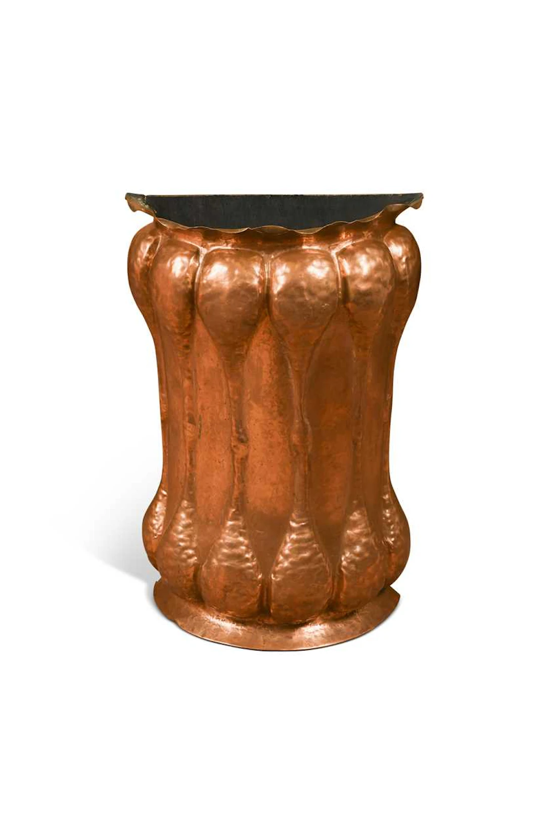 An Arts & Crafts copper stick stand