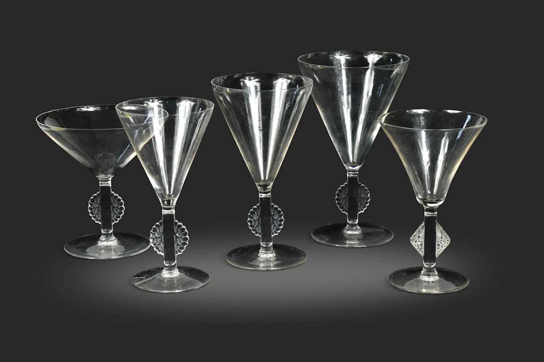 Mulhouse, an R. Lalique suite of stemware