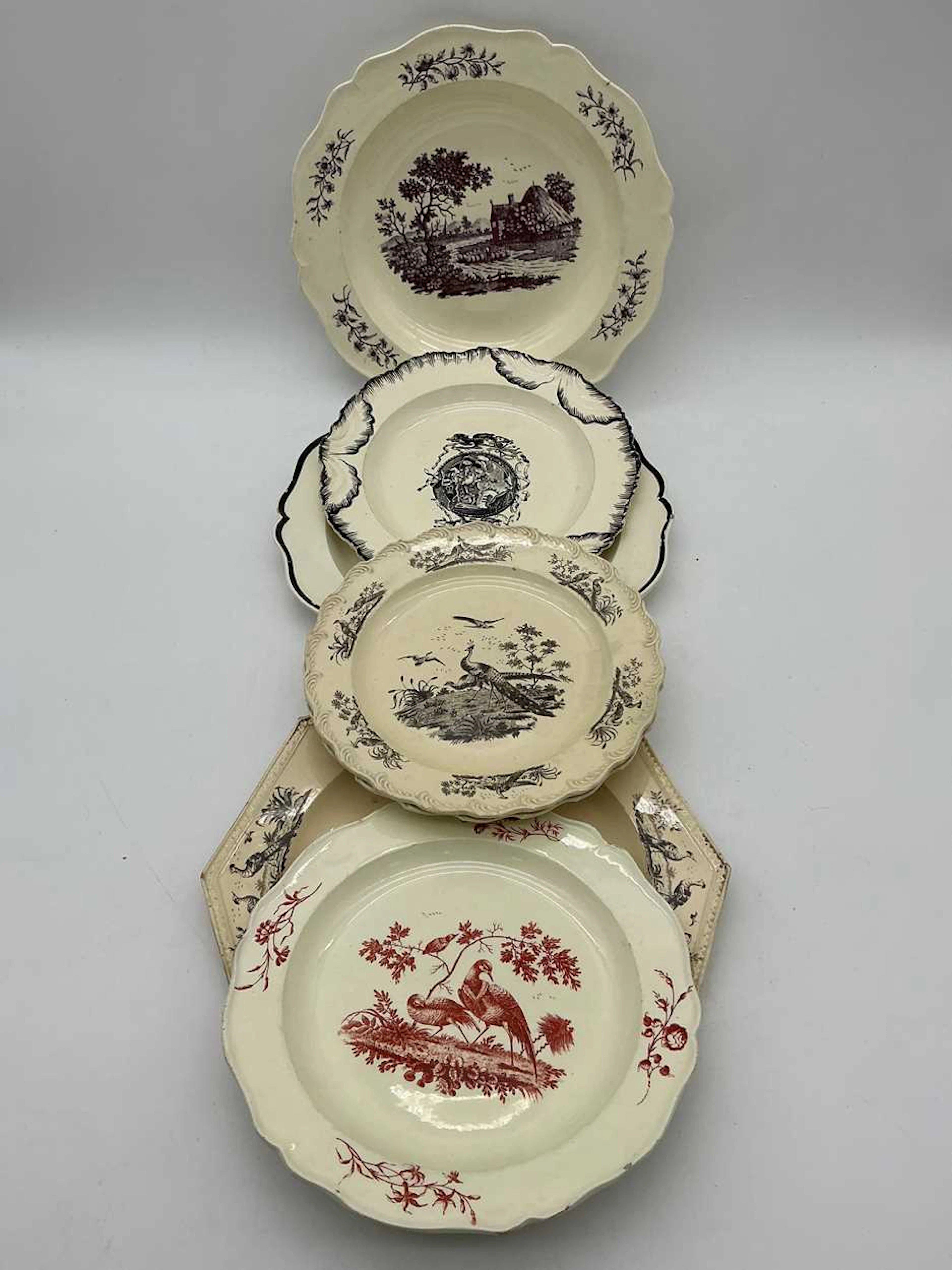 Items of 18th century creamware