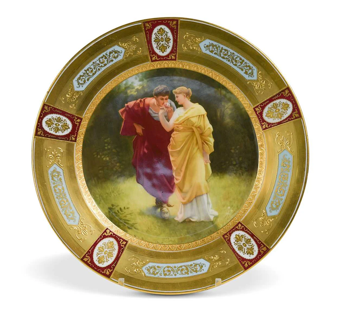 A Vienna porcelain cabinet plate