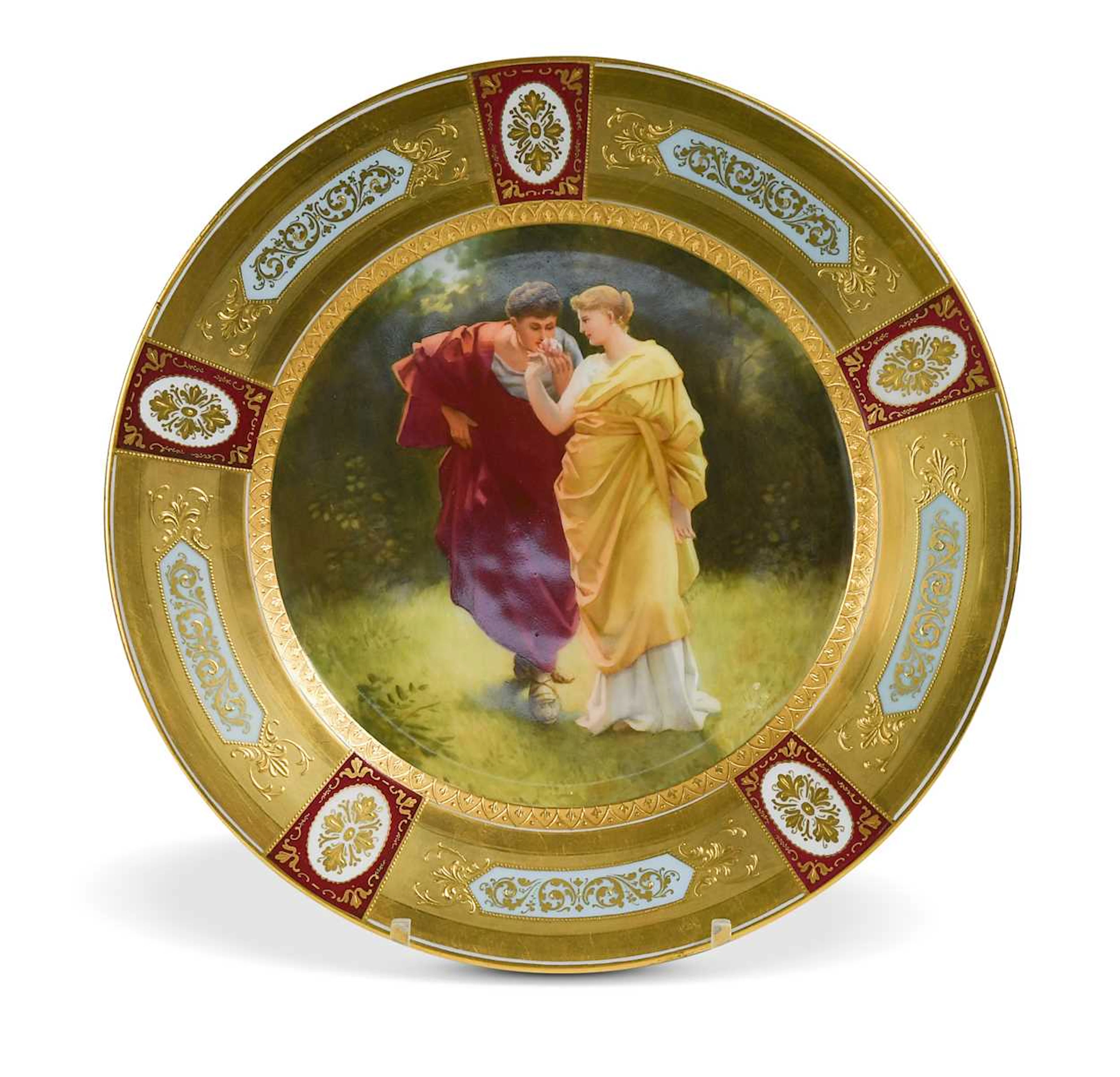 A Vienna porcelain cabinet plate