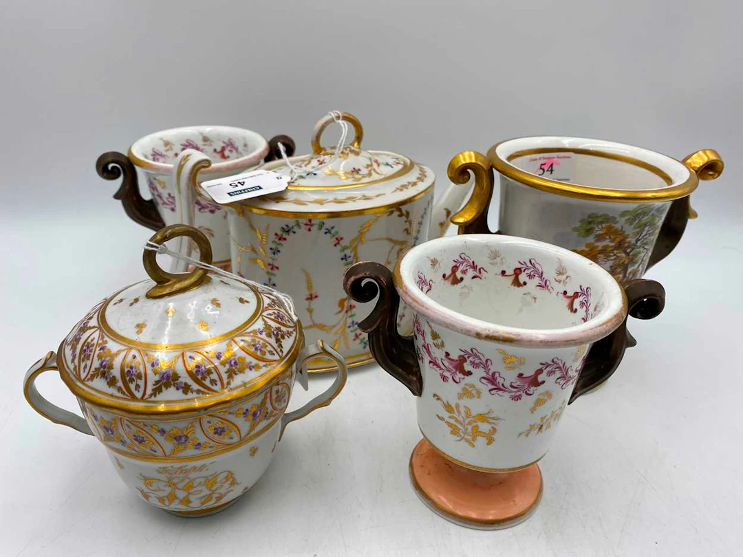 A group of English porcelain