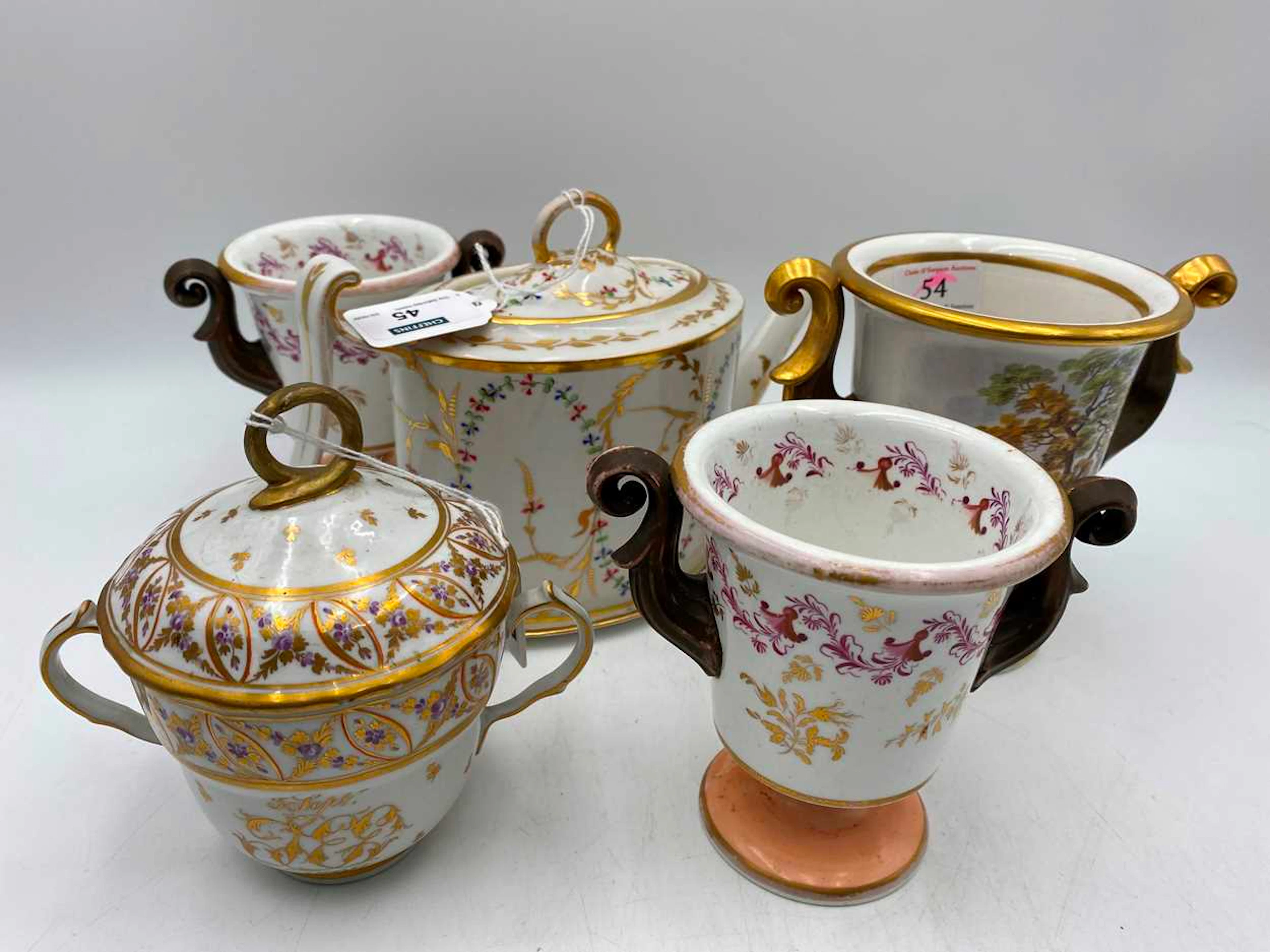 A group of English porcelain