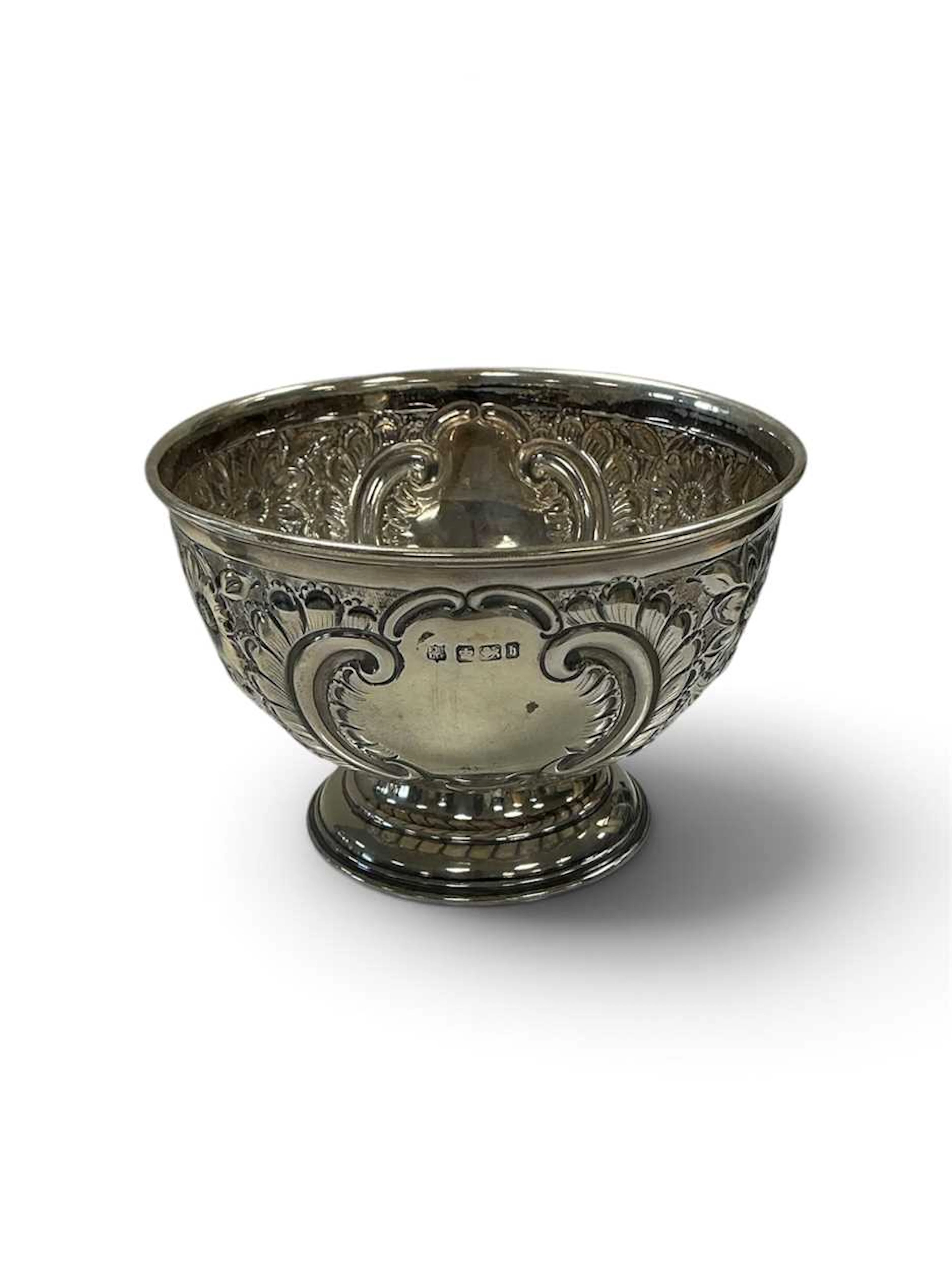 A late Victorian silver bowl
