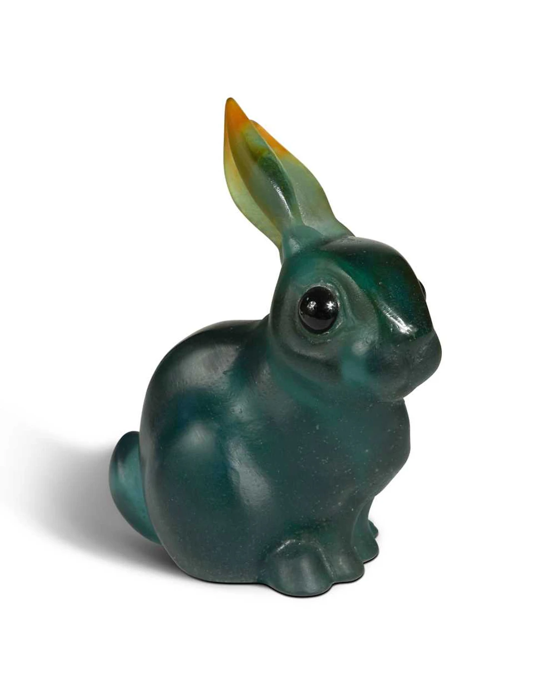 Daum, France, a pâte de verre model of a rabbit