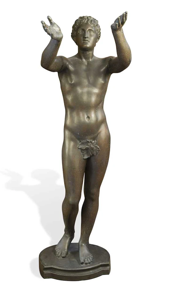 A large bronzed model of The Berlin Adorant or Praying Boy, late 19th century