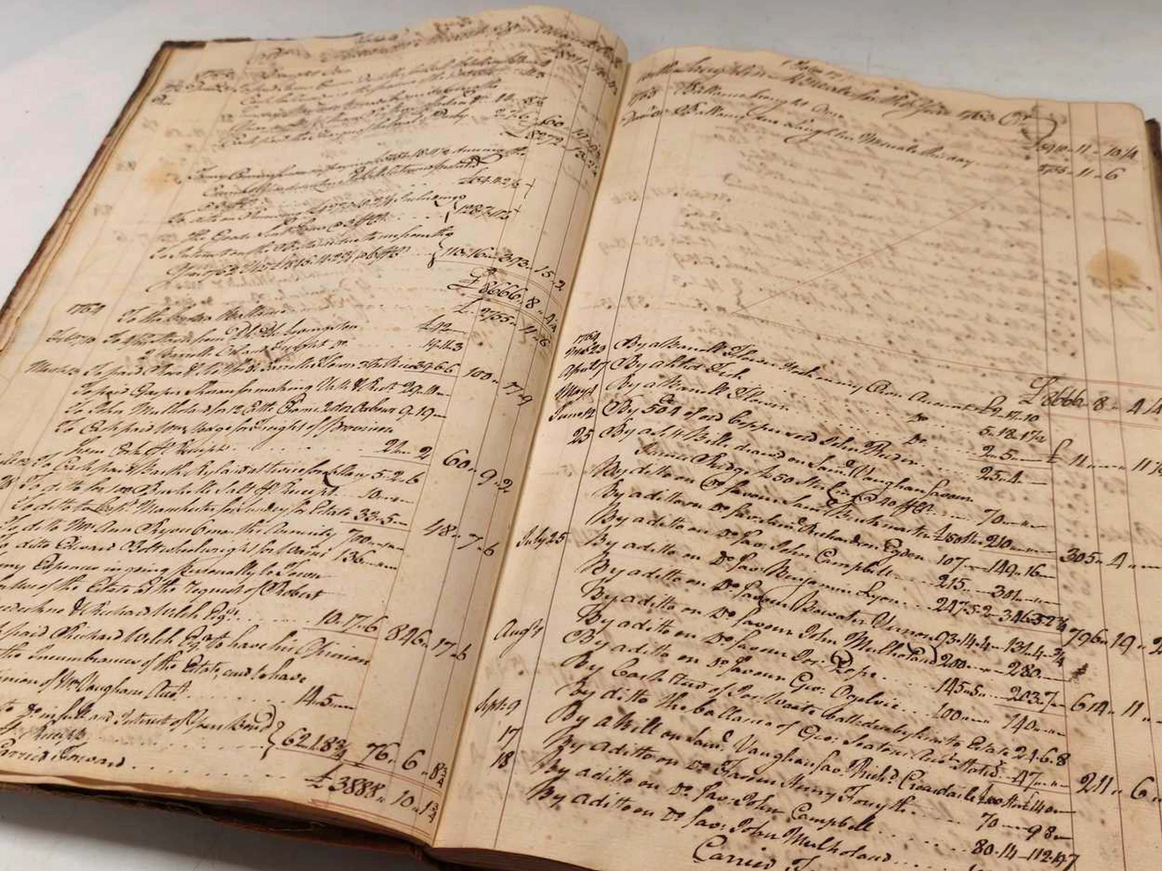 Jamaican plantation account book 1761-65