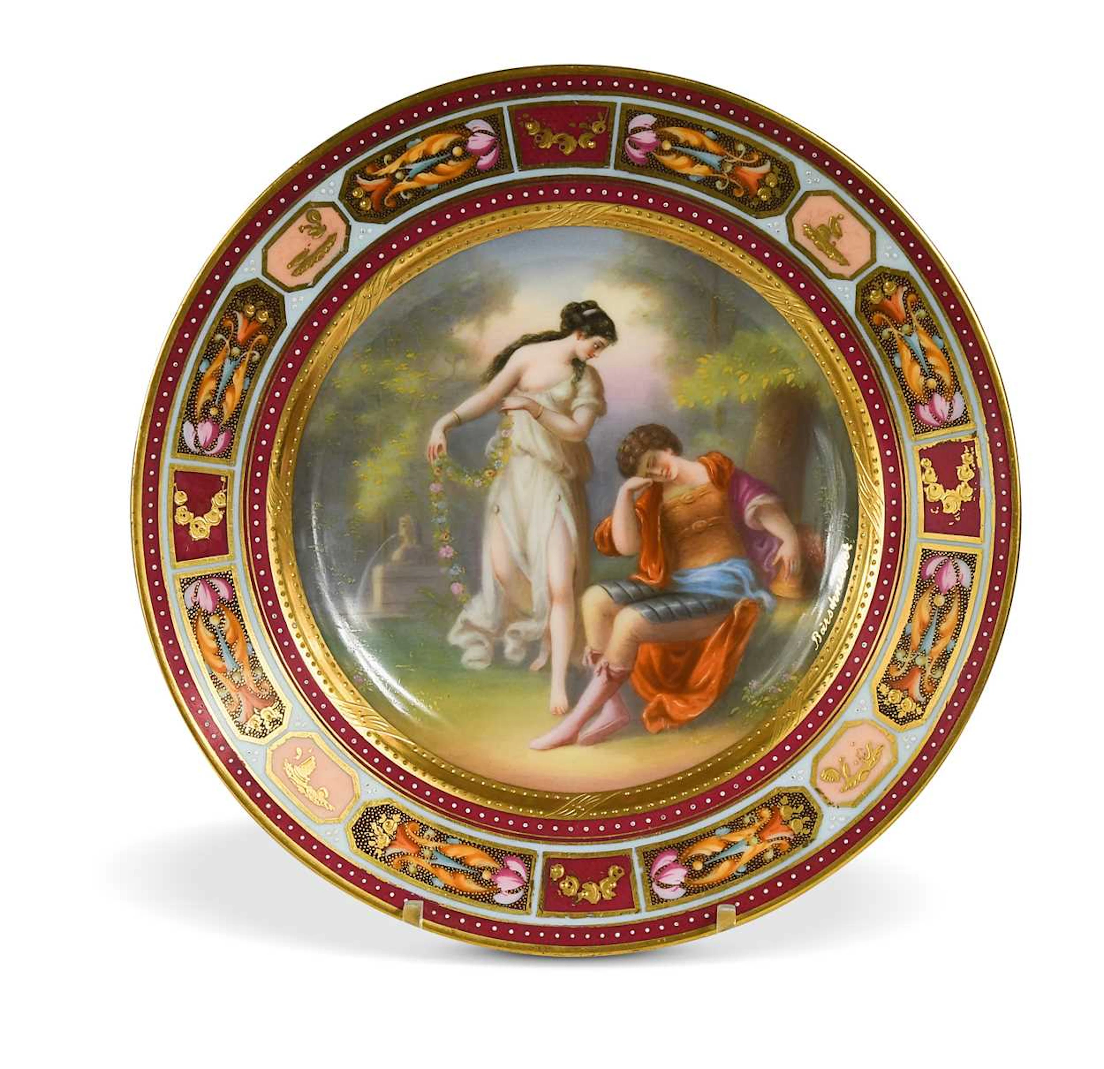 A Vienna porcelain cabinet plate