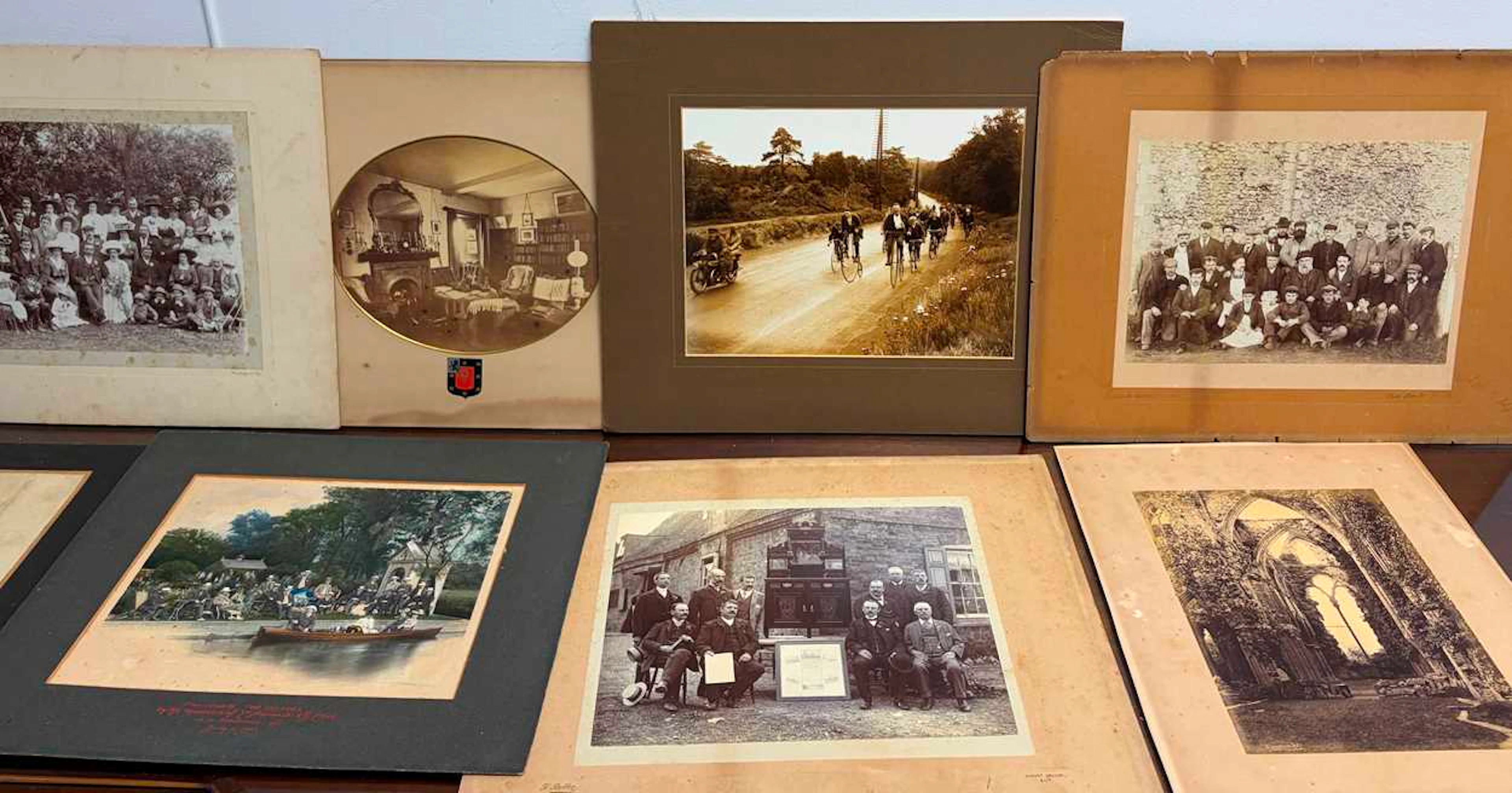 An assortment of mixed 19th century portrait and other photographs