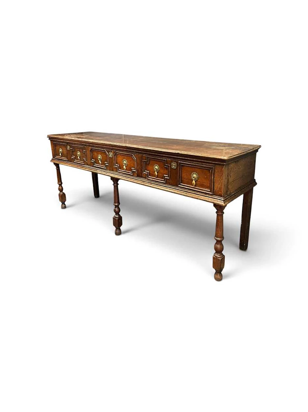 An oak dresser base