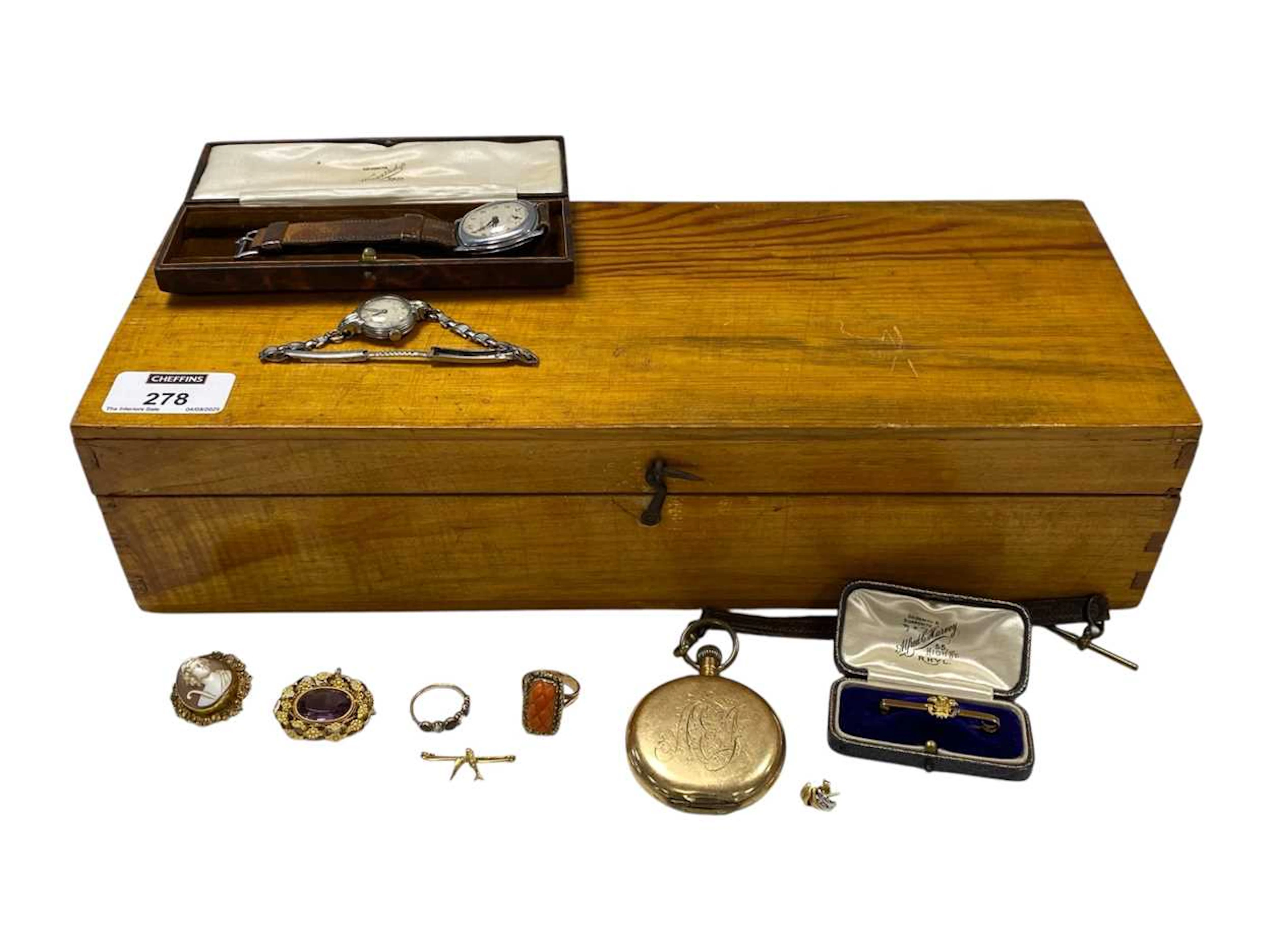 A collection of jewellery and watches