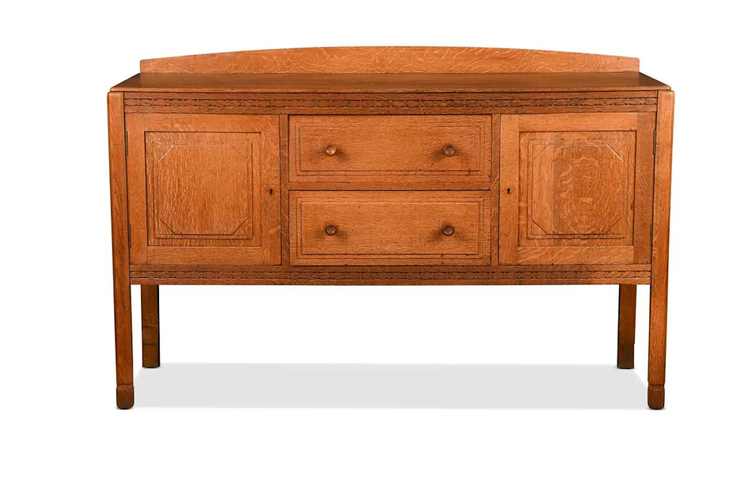 A Bath Cabinet Makers oak sideboard, circa 1930
