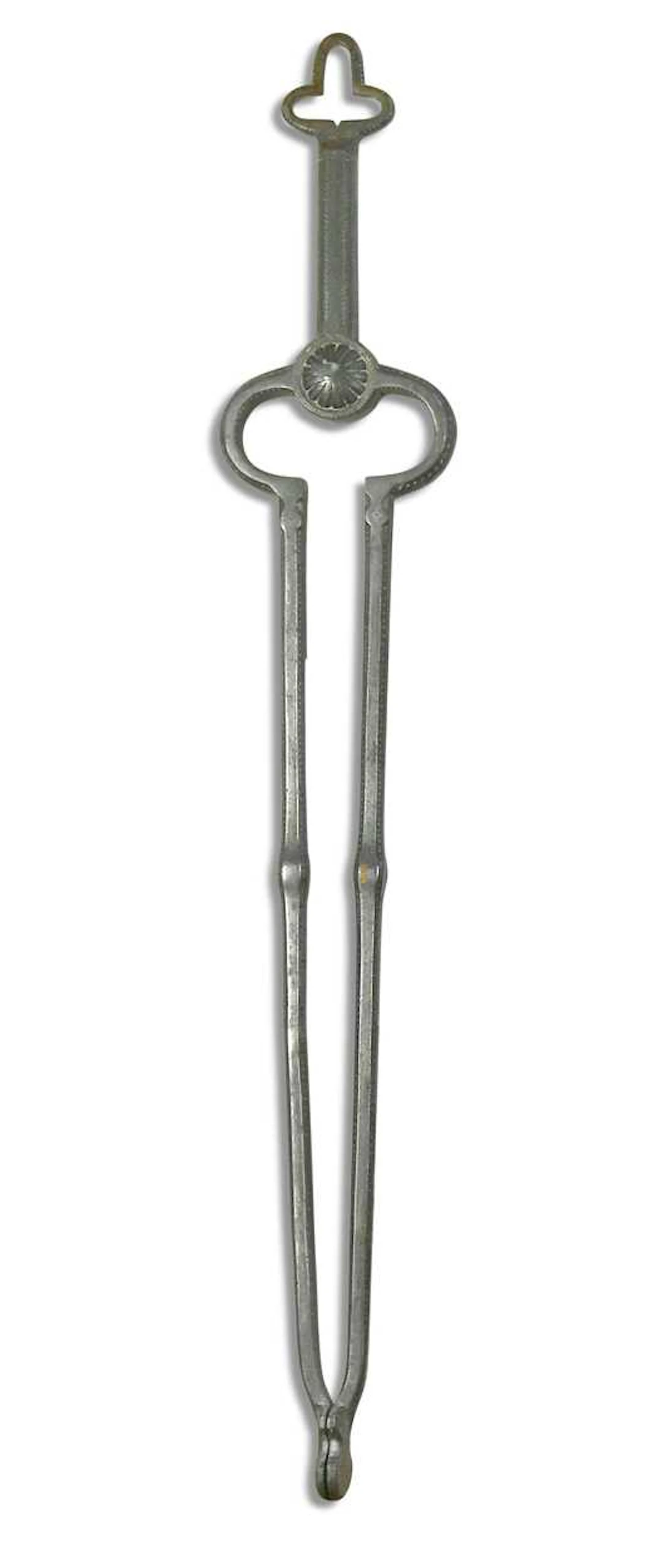 Ernest Gimson (1864-1919), a set of polished steel fire tongs made