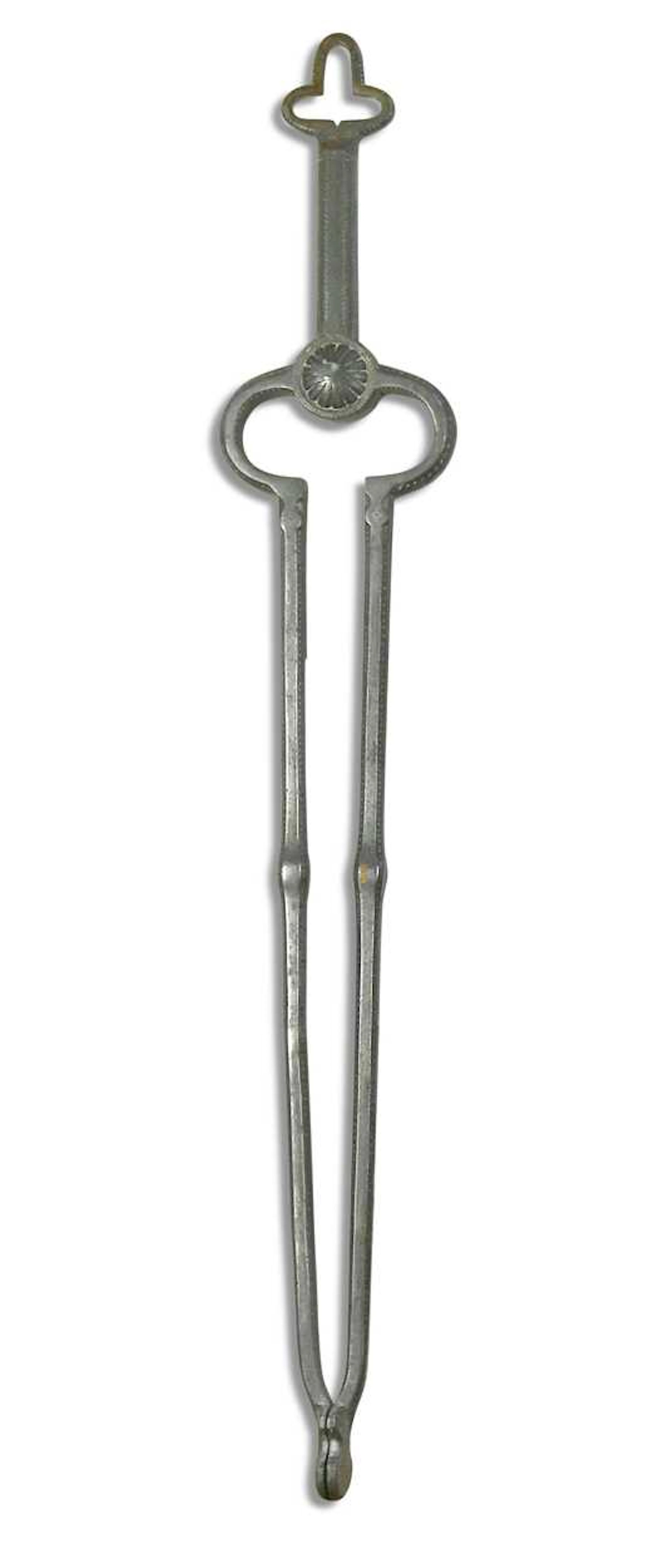 Ernest Gimson (1864-1919), a set of polished steel fire tongs made